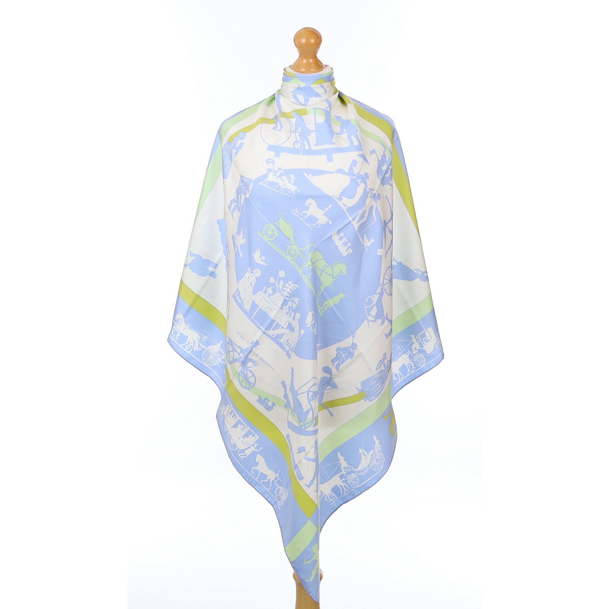 Pristine Hermès Jeux D’Ombres Silk Scarf Quite Rare