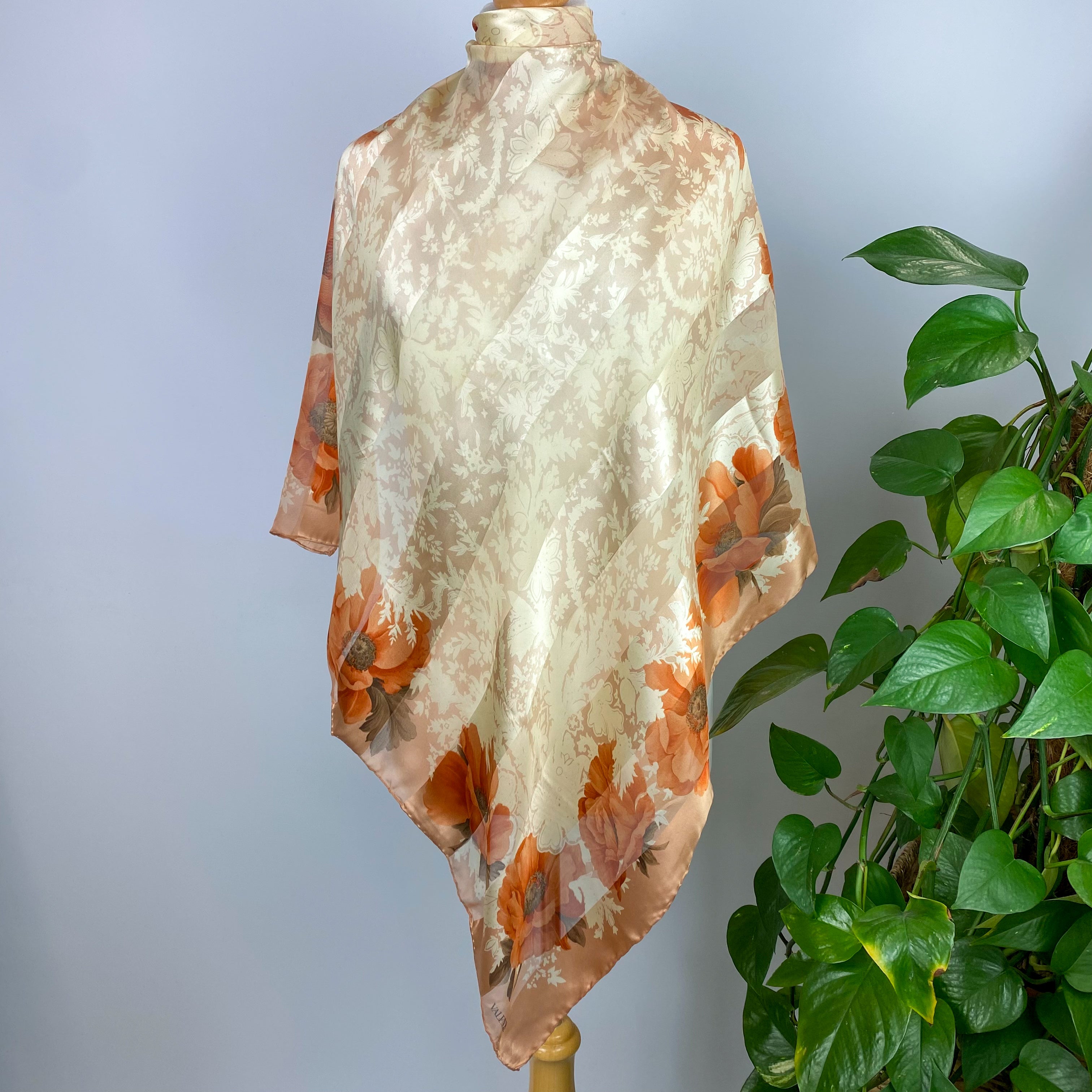 Brand New Boxed Valentino Vintage Silk Scarf