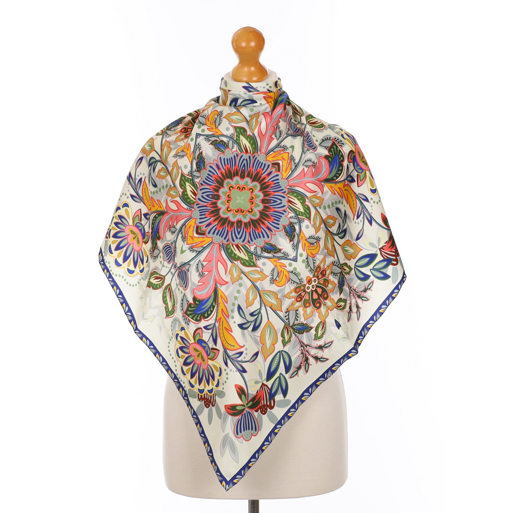 Immaculate Multi Coloured Floral Silk Scarf