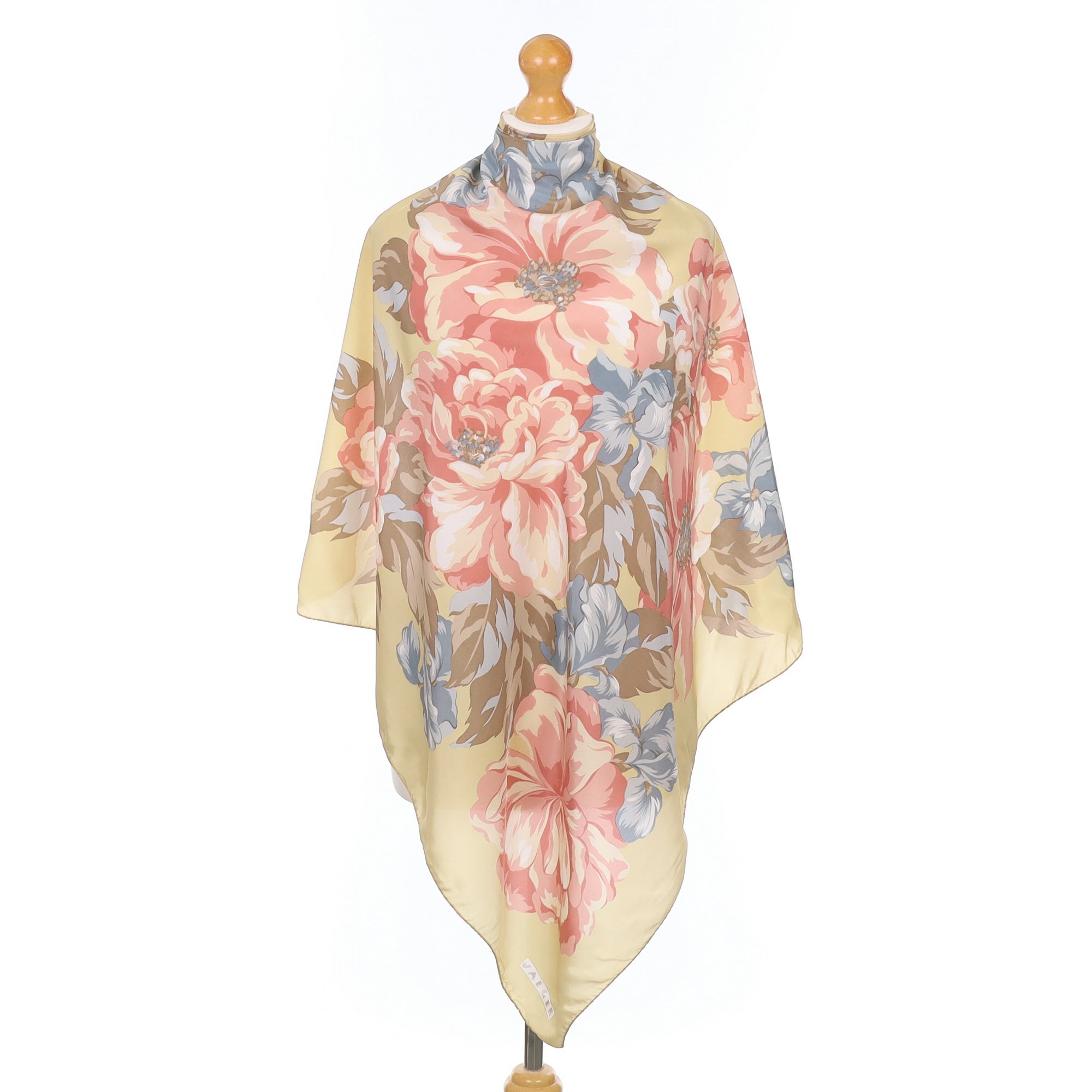 Jaeger Muted Floral Silk Scarf