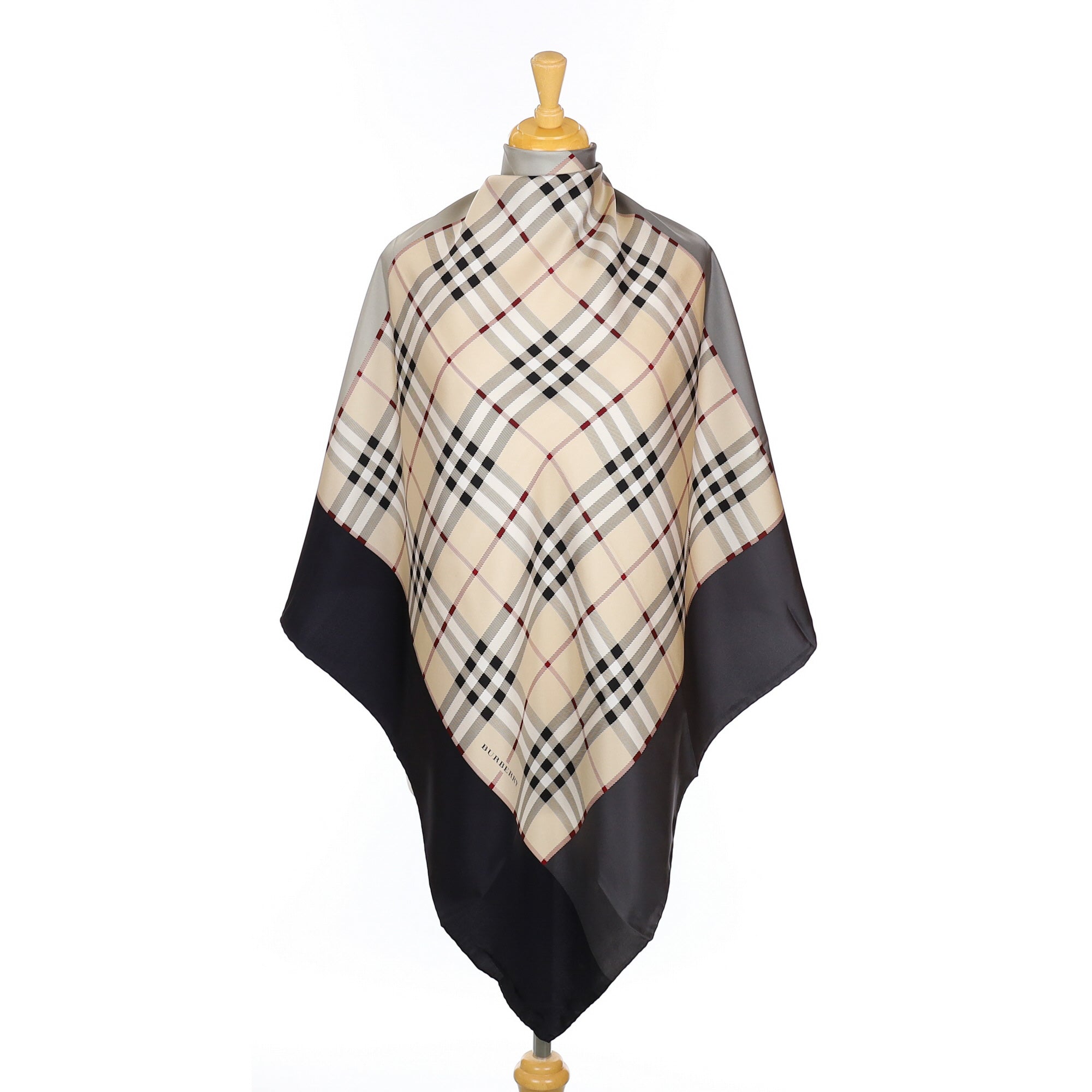 Burberry Check Designer Silk Scarf