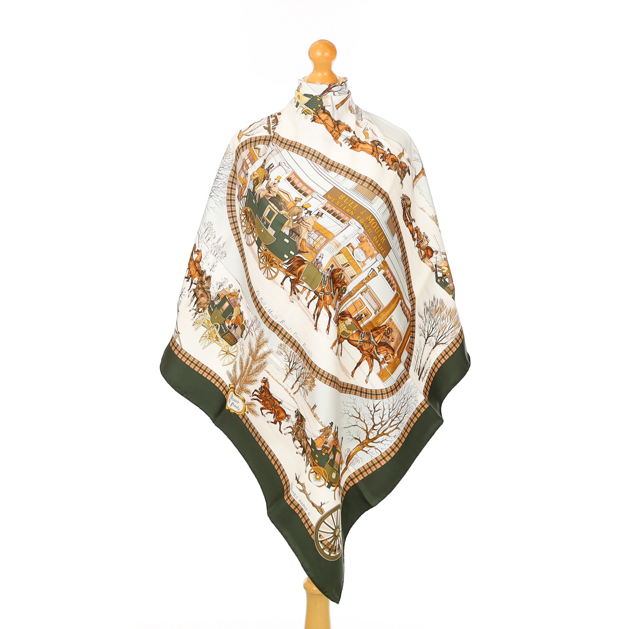 Hermès L’Hiver en Poste Silk Scarf