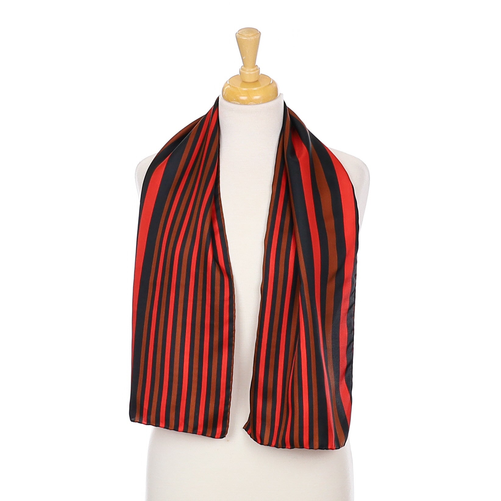 1970’s Richard Allan Striped Vintage Silk Scarf