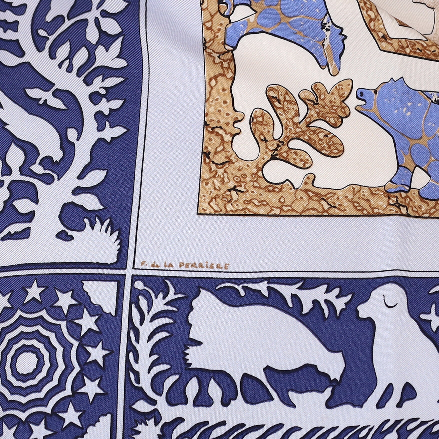 Pristine Hermès Early America Silk Scarf Quite Rare