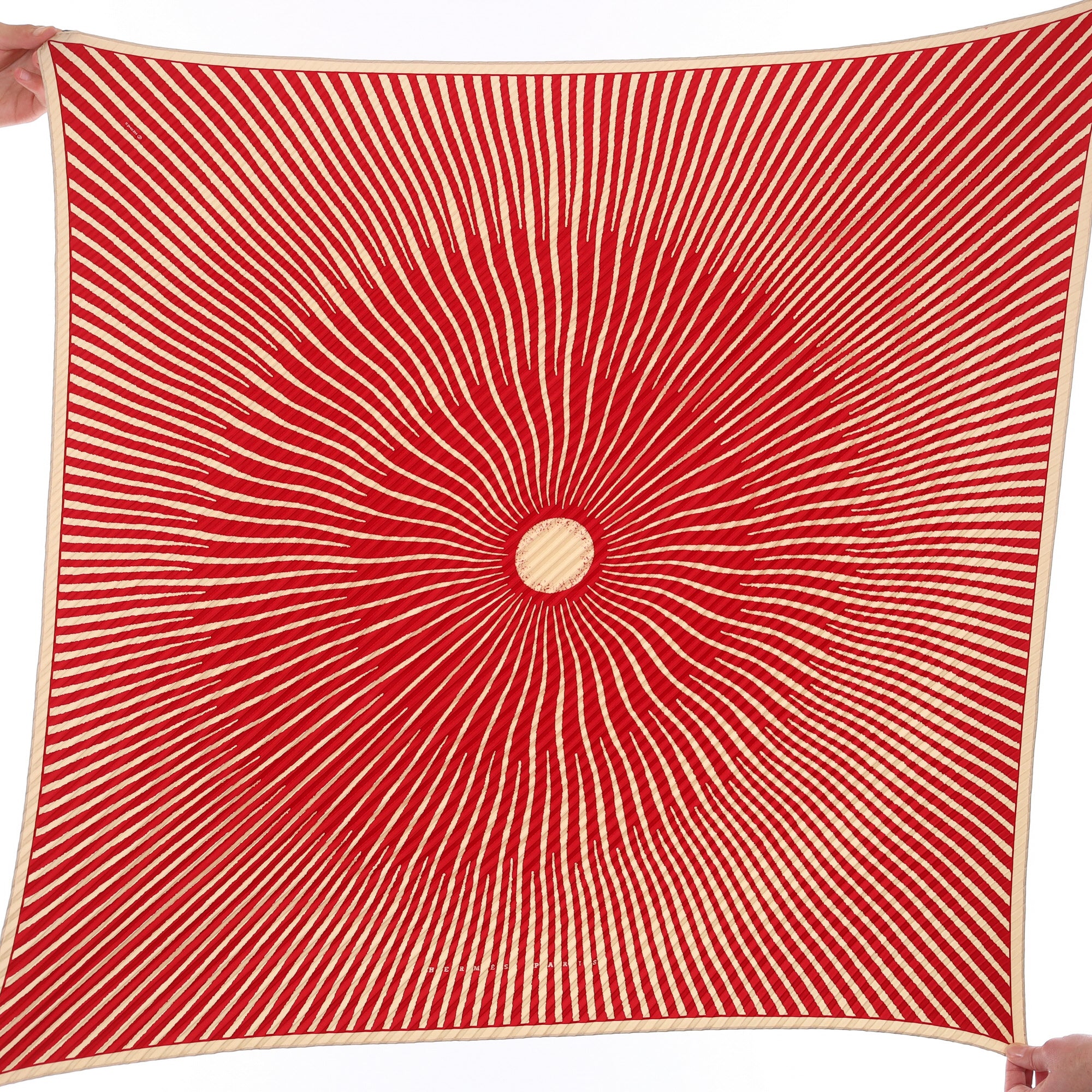 Boxed Hermès Soleil Plisse Silk Scarf Quite Rare