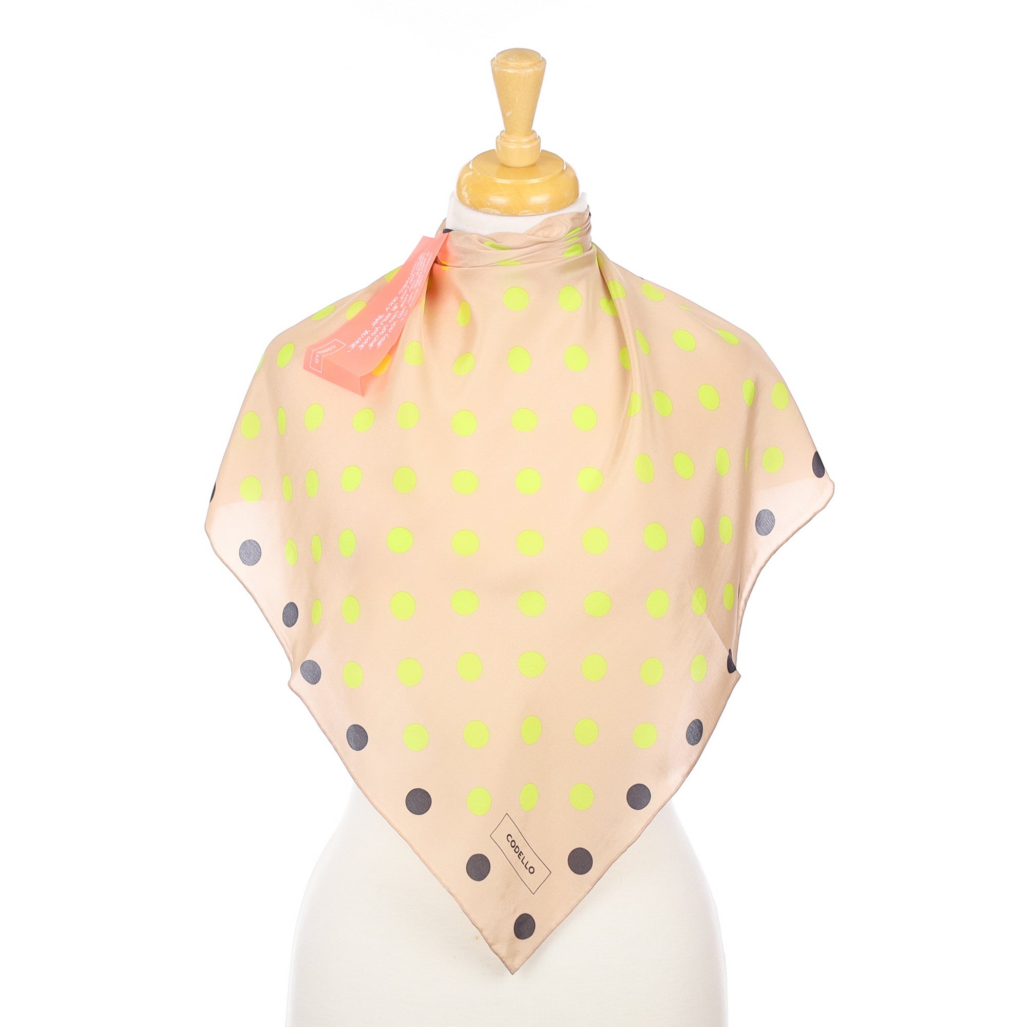 Brand New Codello Spotted Silk Scarf