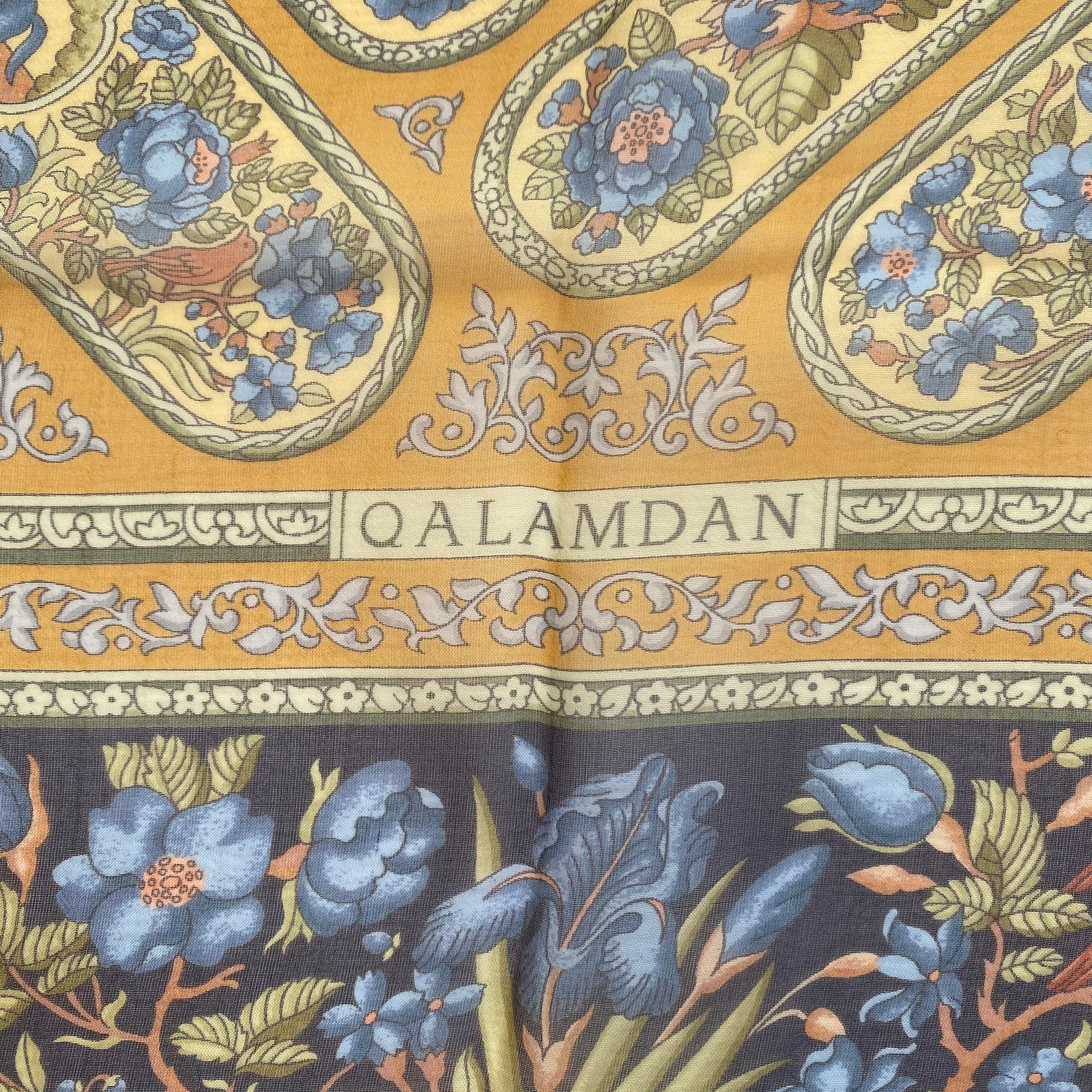Pristine Hermès Qalamdan Mousseline Silk Scarf