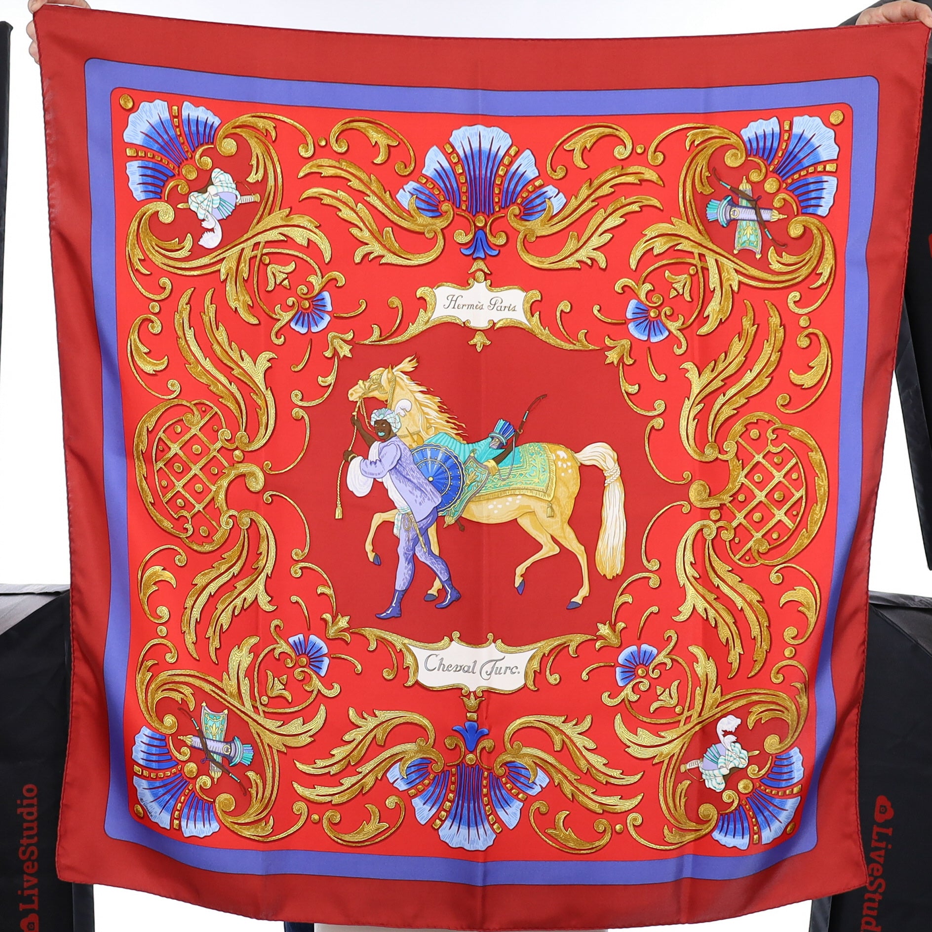 Hermès Cheval Turc Silk Scarf