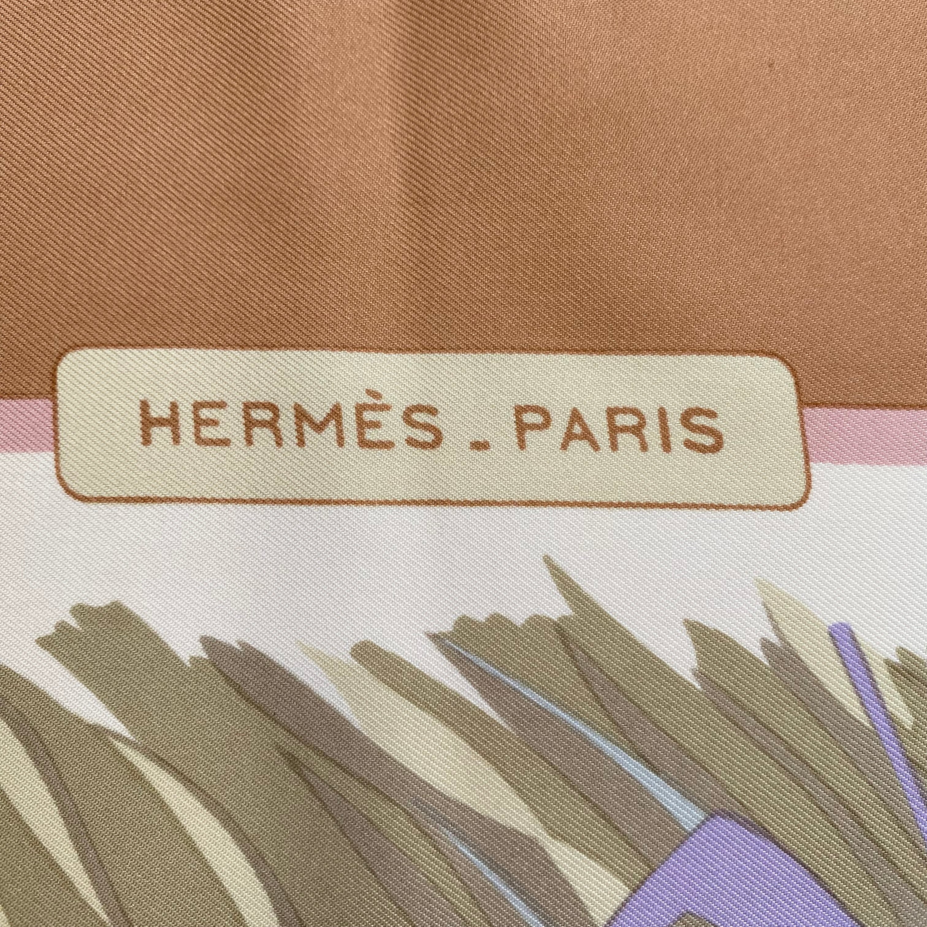 Immaculate Hermès Cols Verts Silk Scarf