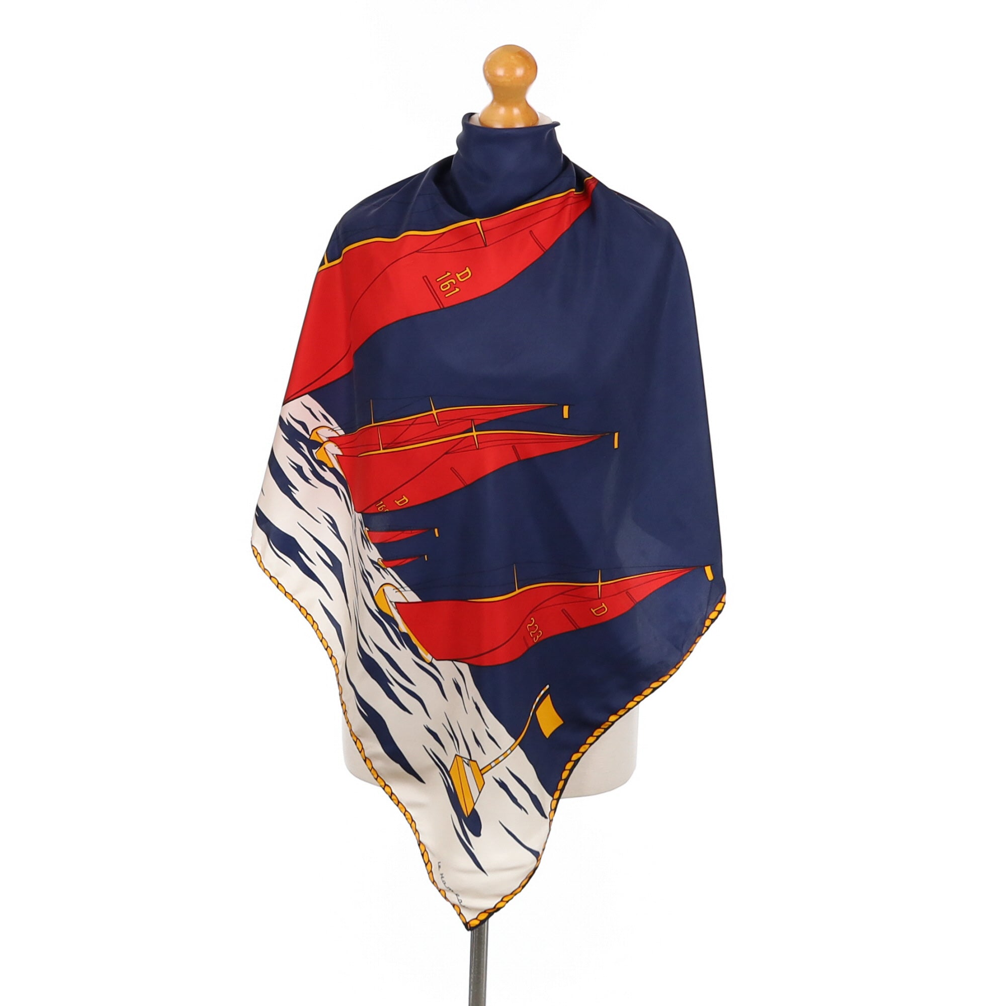 Le Hameau Nautical Vintage Silk Scarf