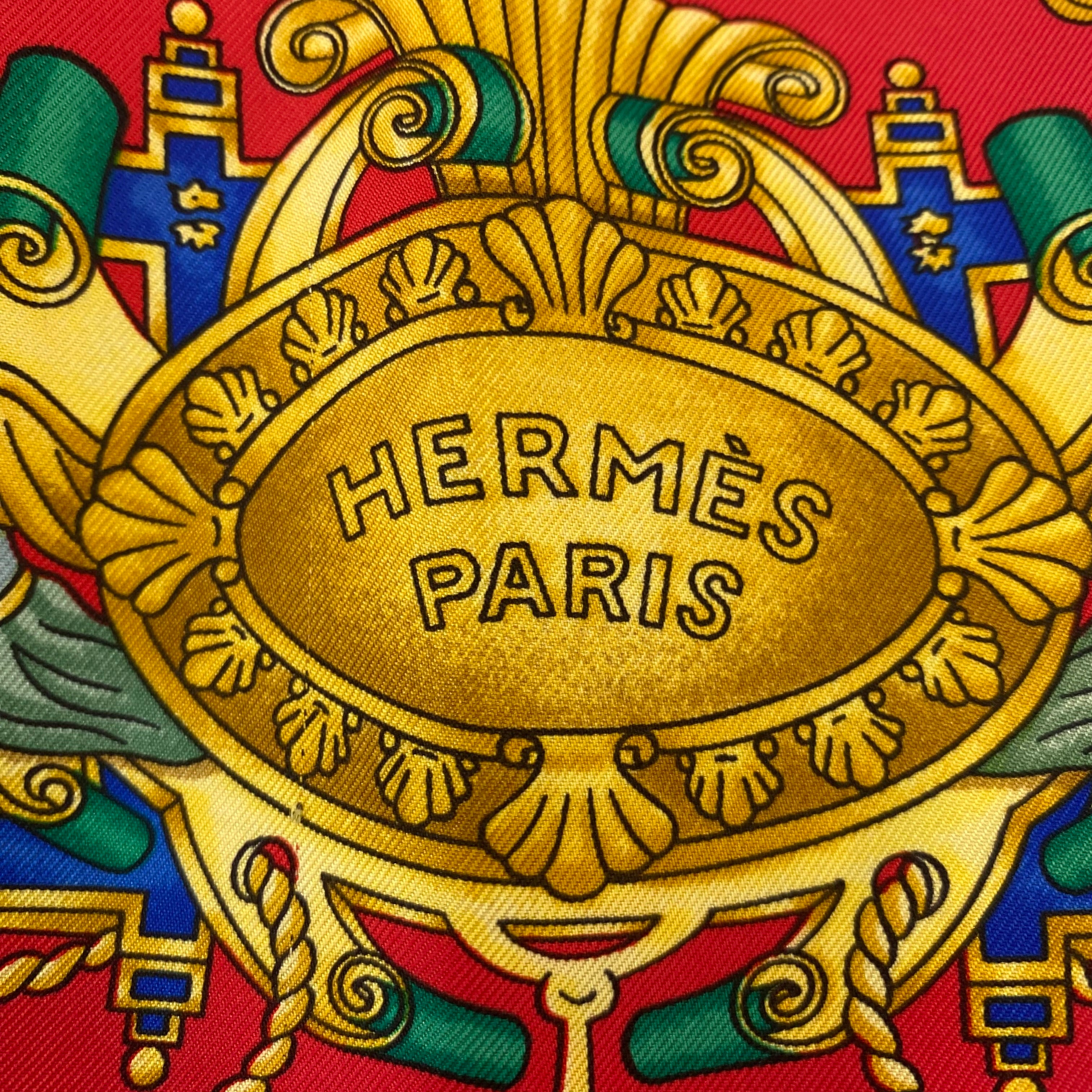 Hermès Voles De Lumiere Silk Scarf