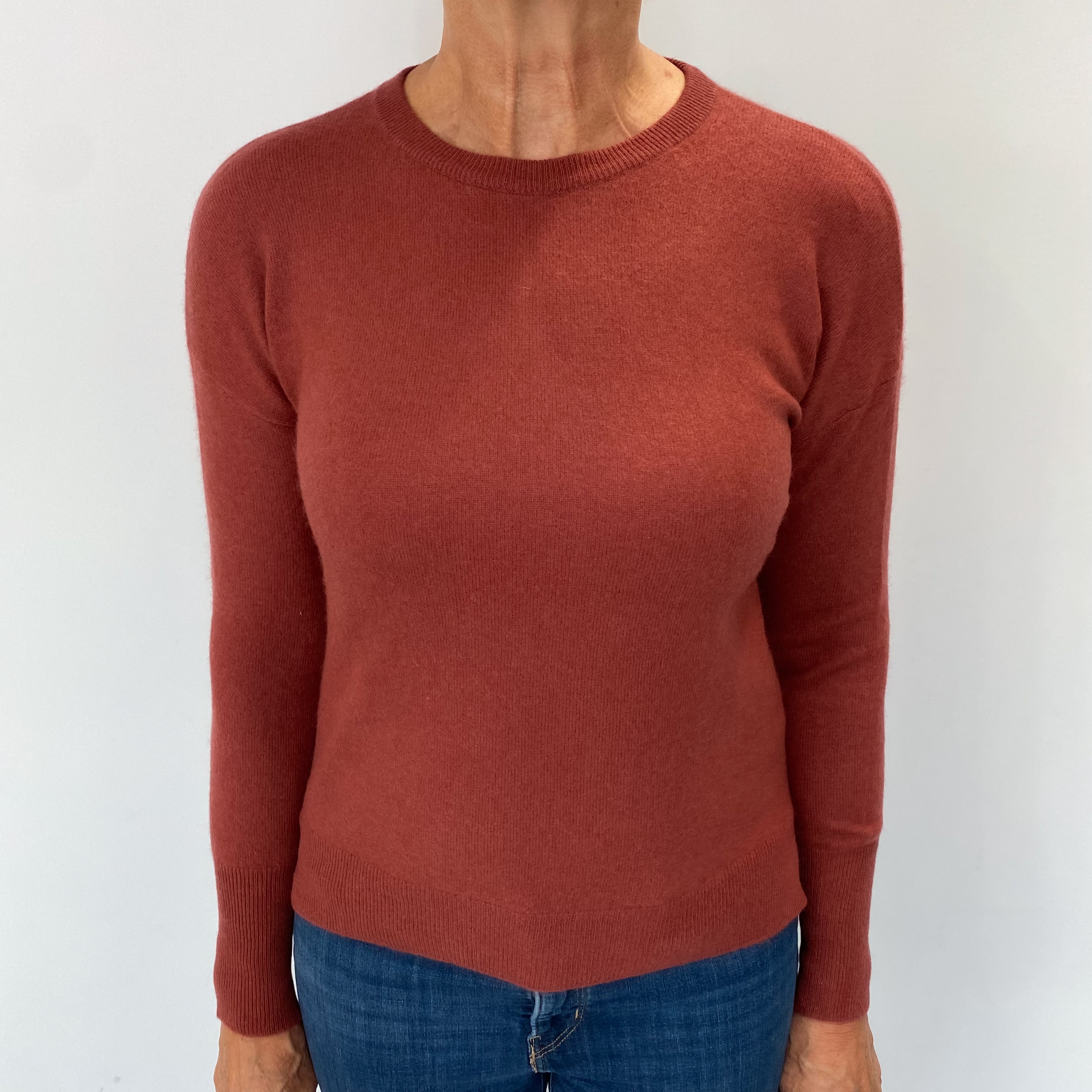 Rouge Pink Cashmere Crew Neck Jumper Medium