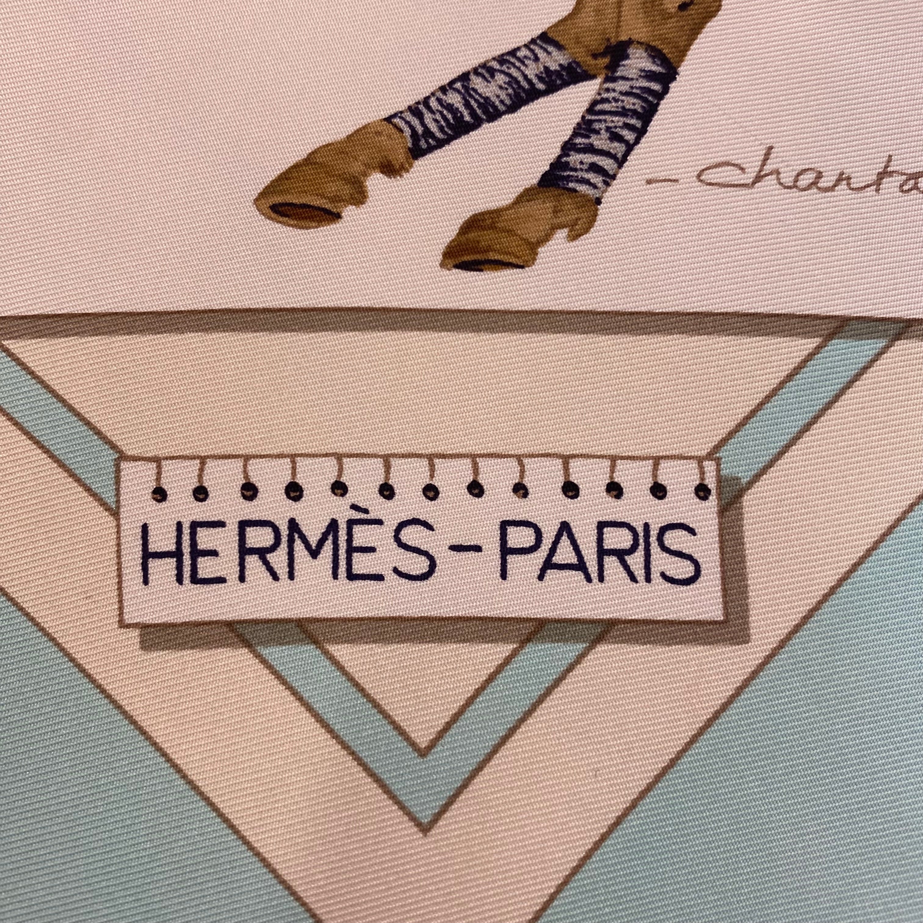 Hermès Le Monde du Polo Silk Scarf Quite Rare
