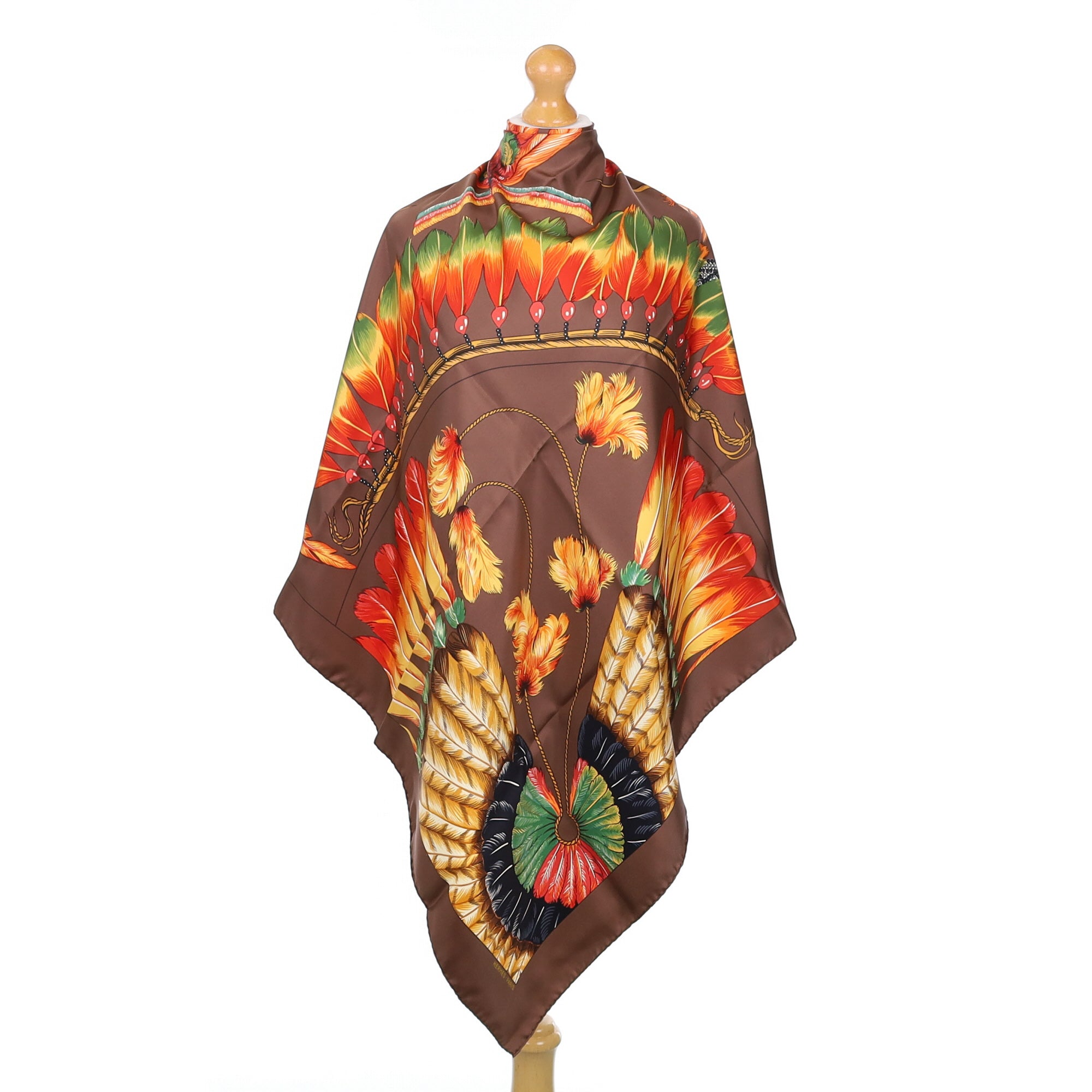 Brand New Boxed Hermès Brazil Silk Scarf