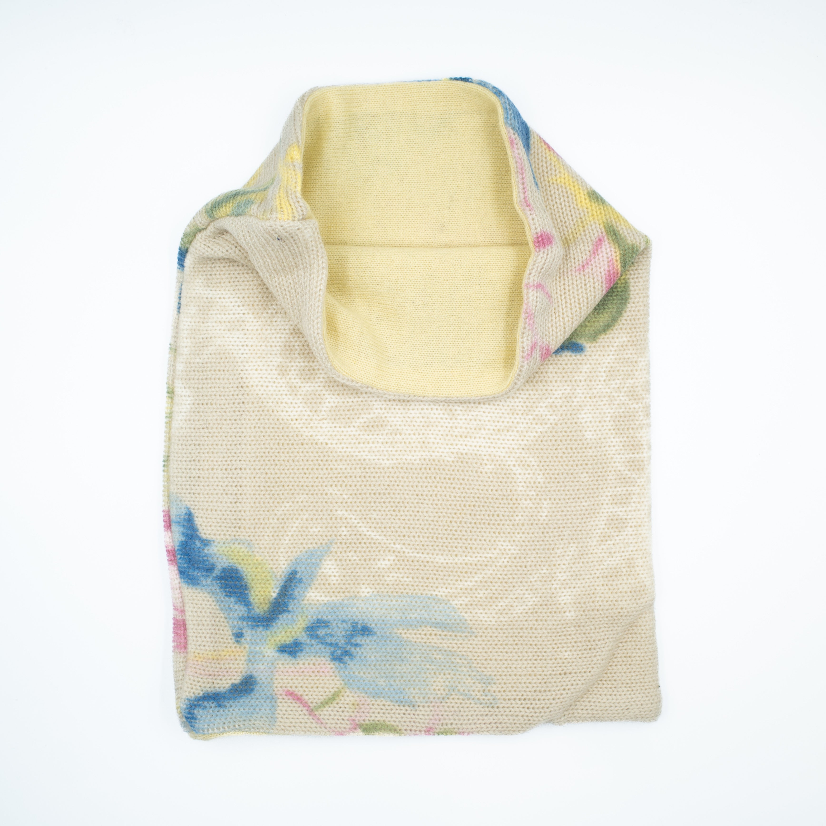 Colourful Floral and Yellow Luxury Double Layered Snood