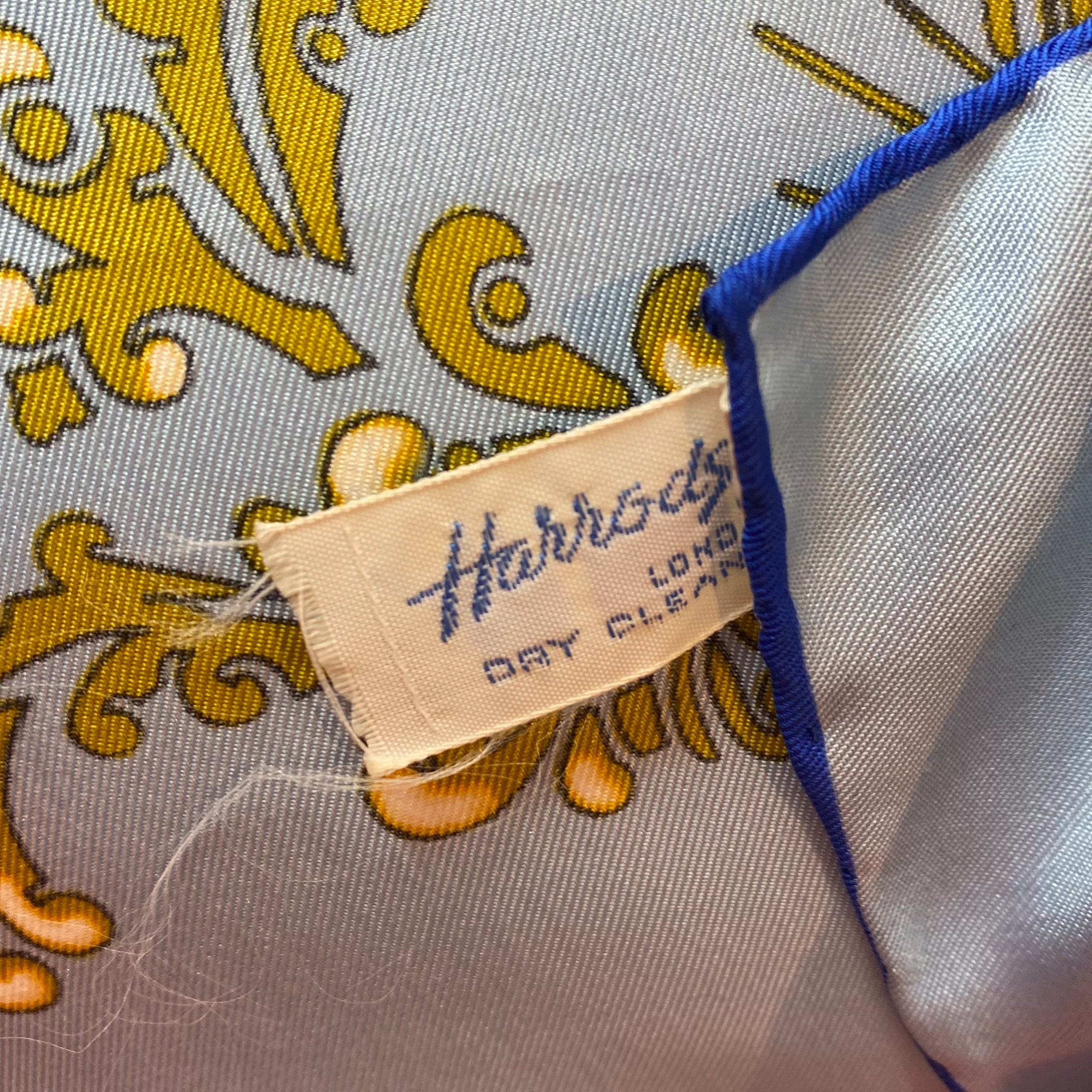 Large Harrods Historical Sailing Vintage Silk Scarf