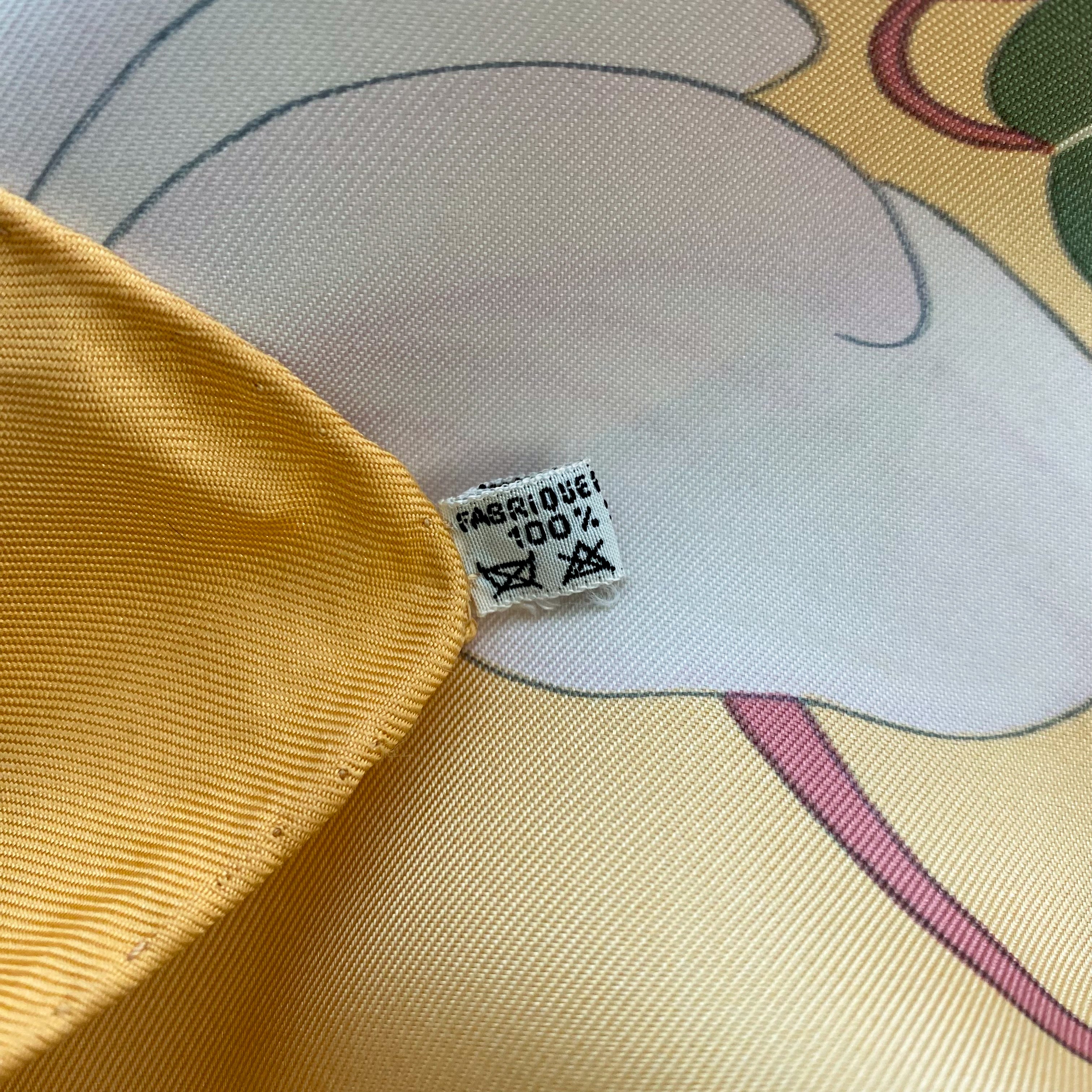 Hermès Flora Greaca 1983 Silk Scarf