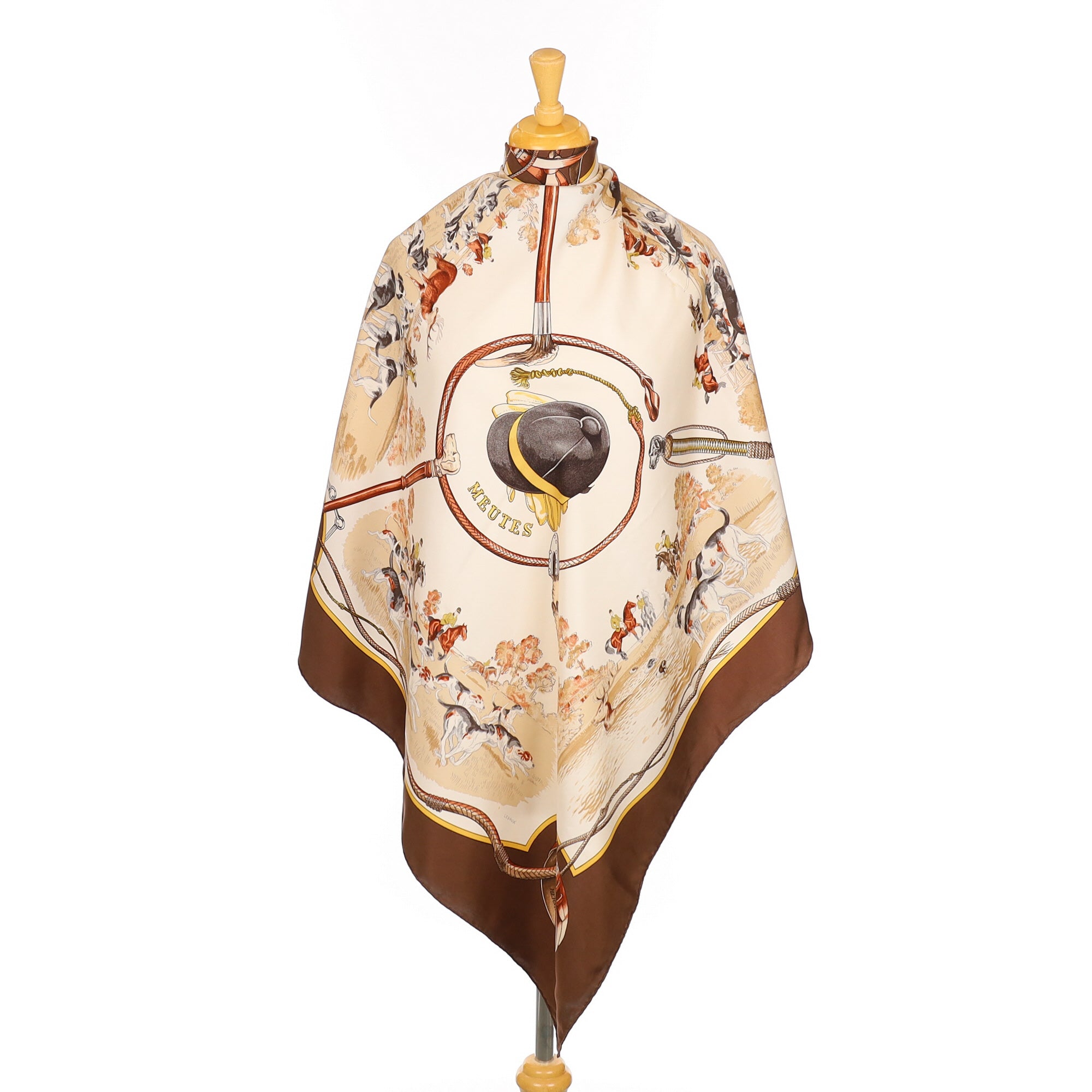 Hermès Meutes Silk Scarf