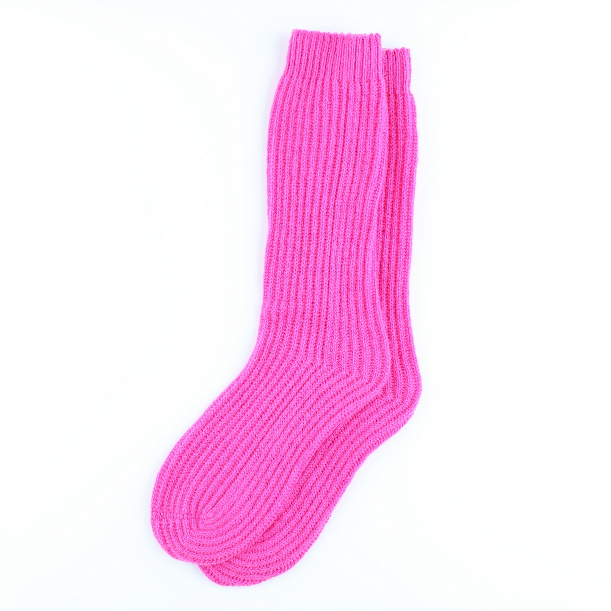 Brand New Scottish Hot Pink Luxury Cashmere Bed Socks