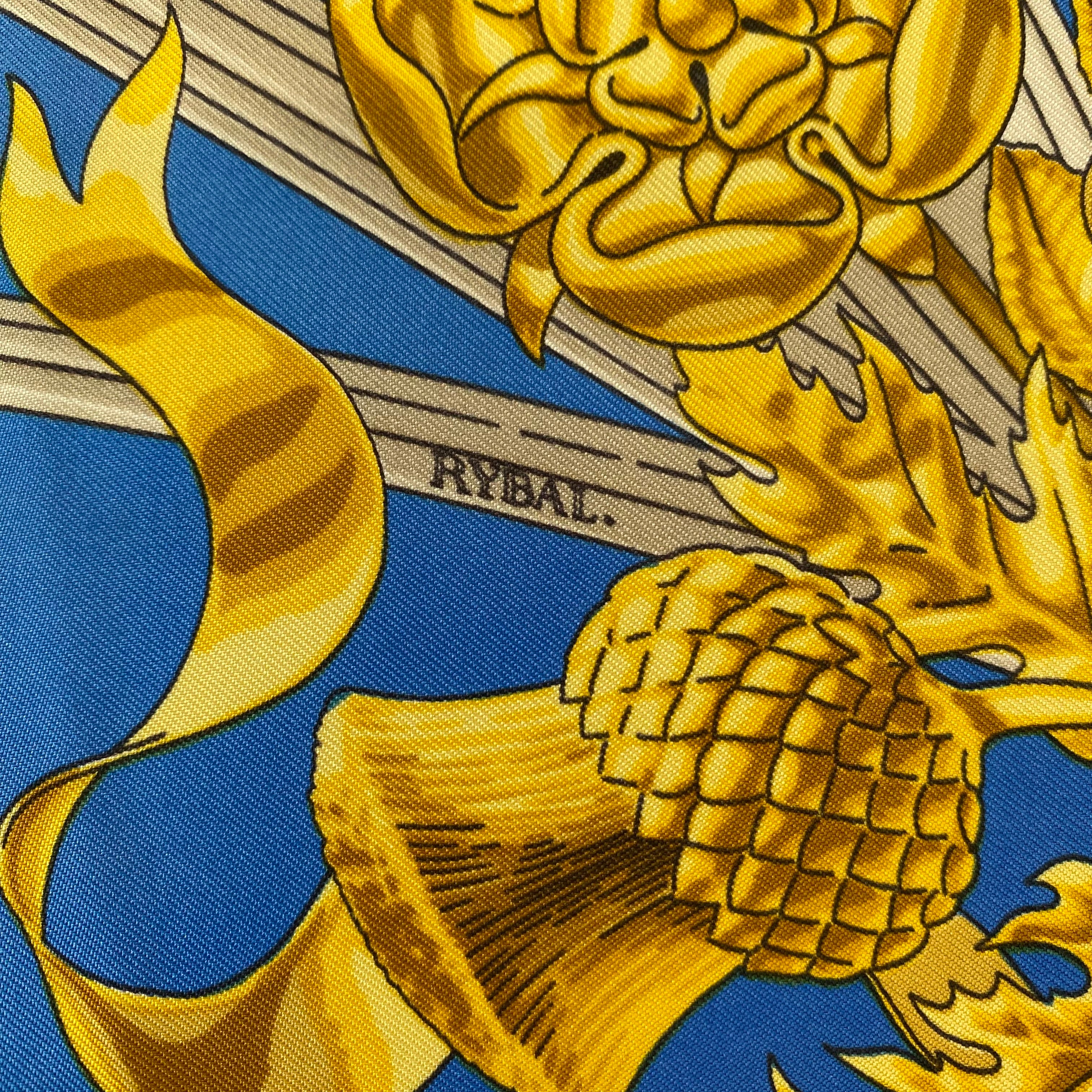 Hermès British Heraldry Silk Scarf