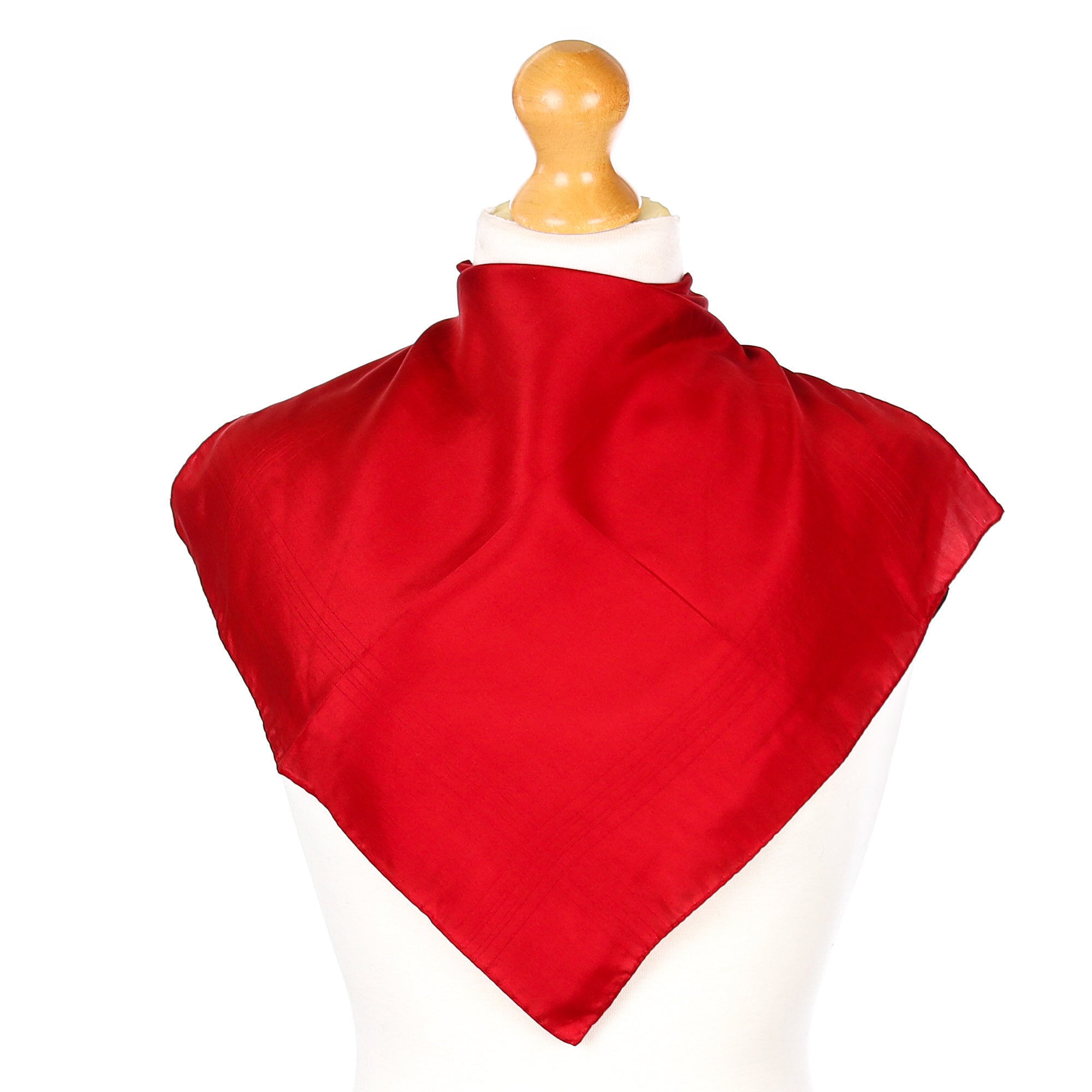 Tie Rack Dark Red Silk Pocket Square