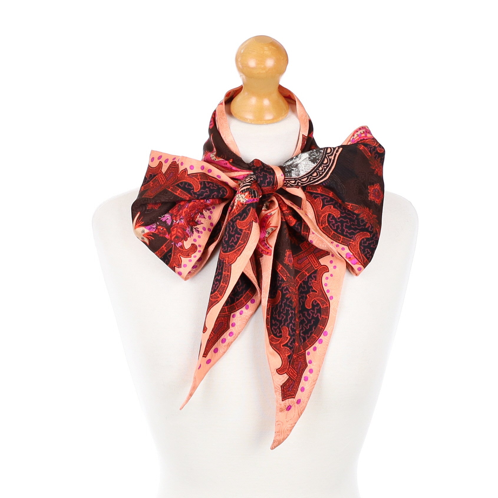 Christian Lacroix Pussy Bow Silk Scarf