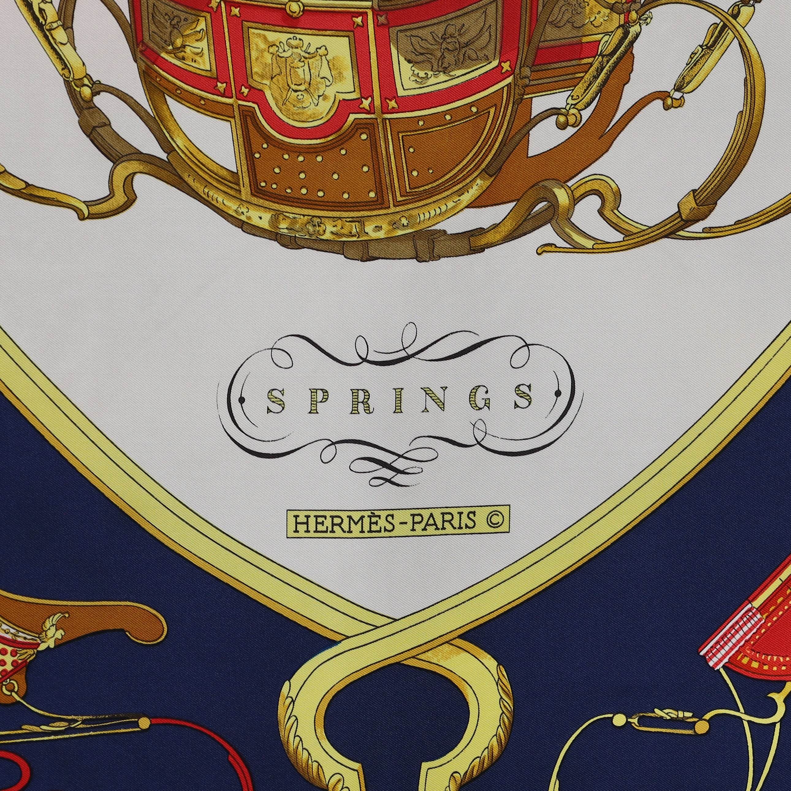 Hermès Springs Silk Scarf