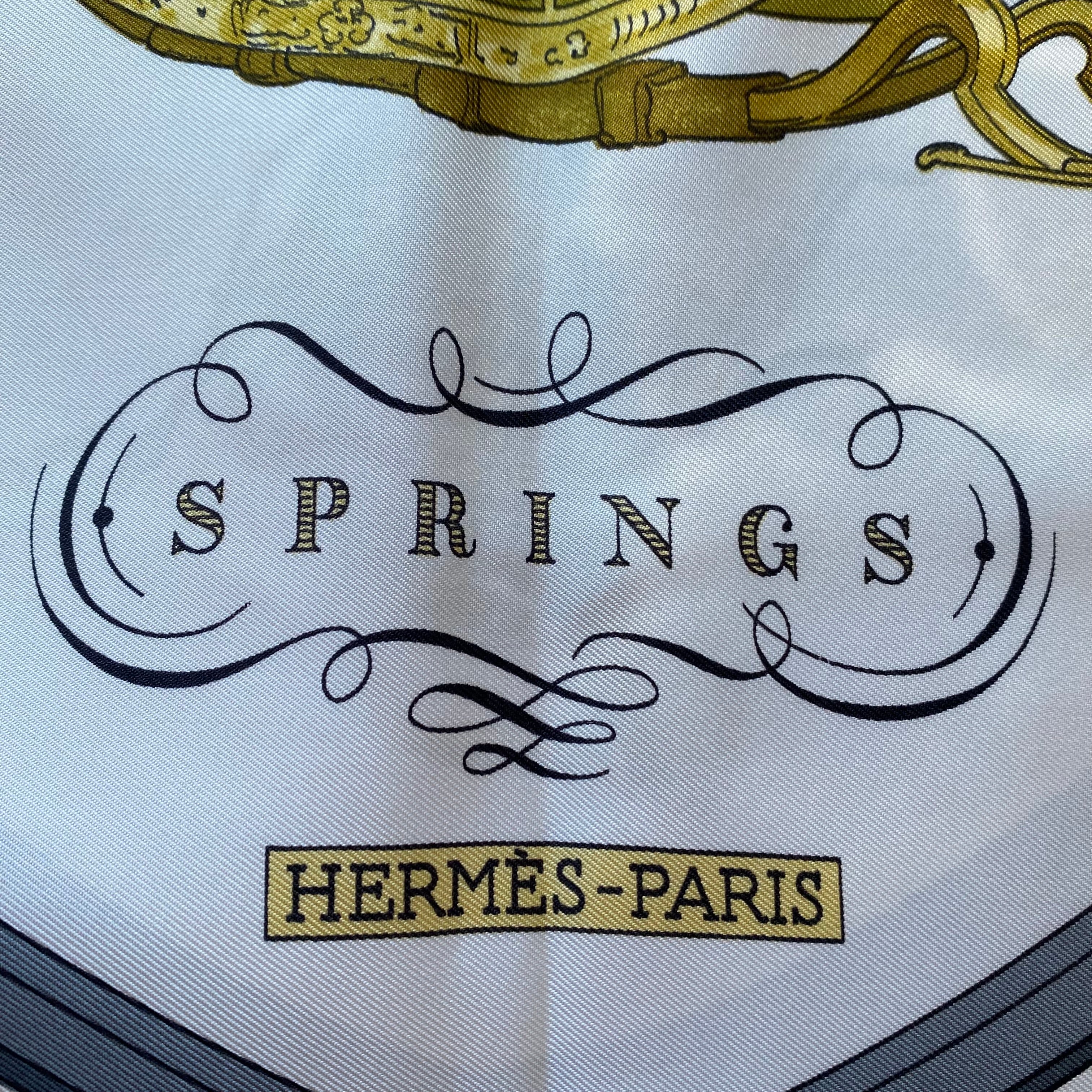 Hermès Springs Silk Scarf