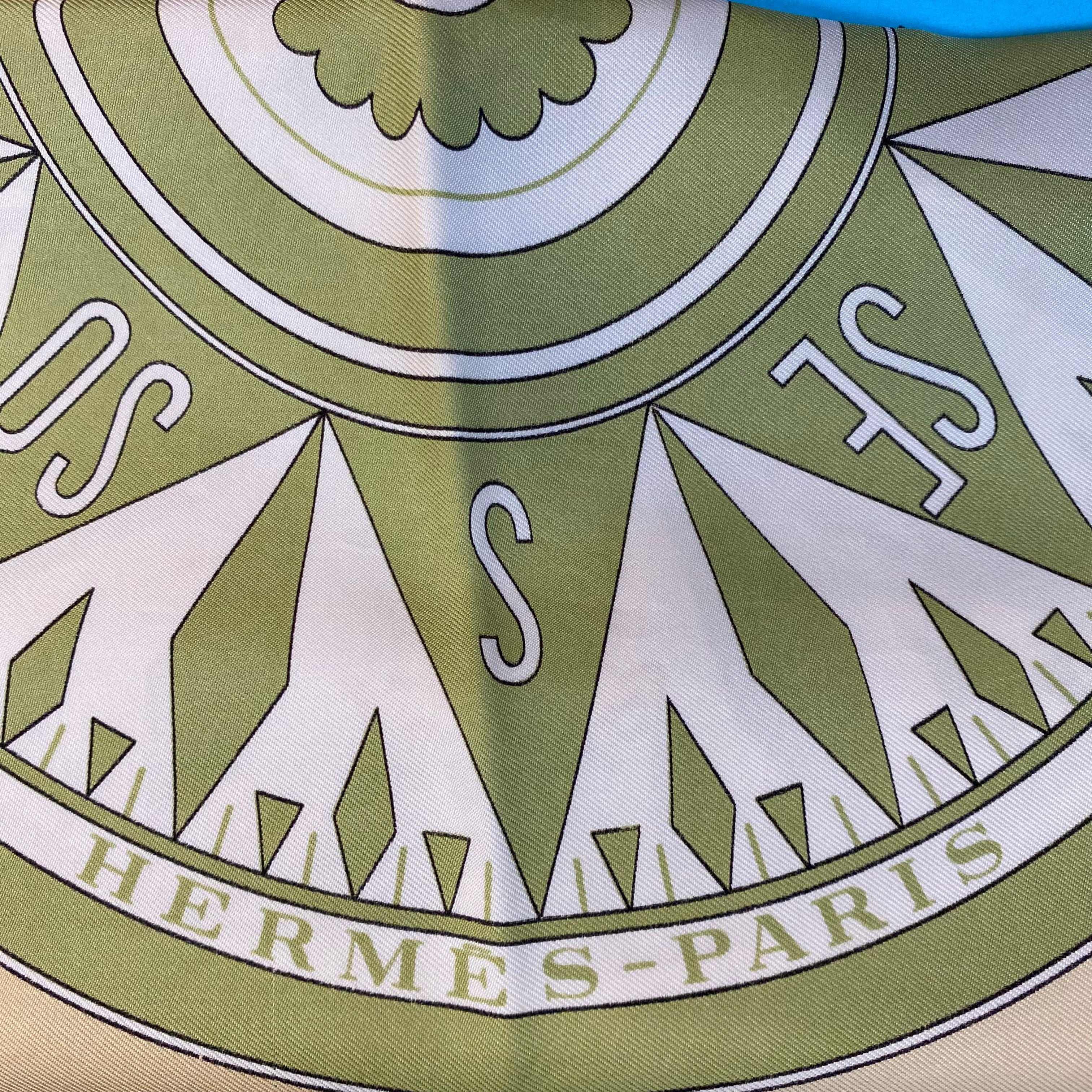 Hermès Sextants Silk Scarf
