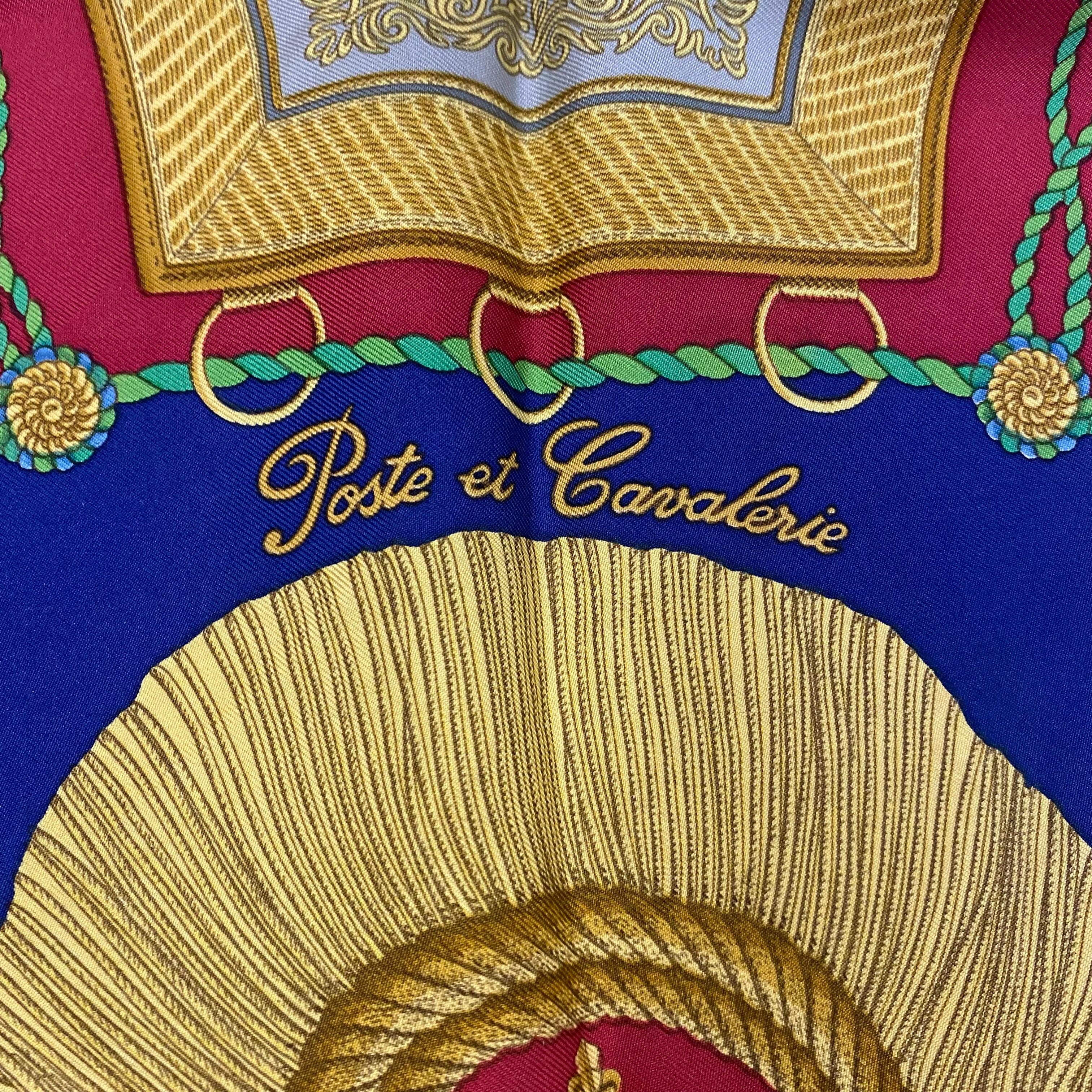 Hermès Poste et Cavalerie Silk Scarf