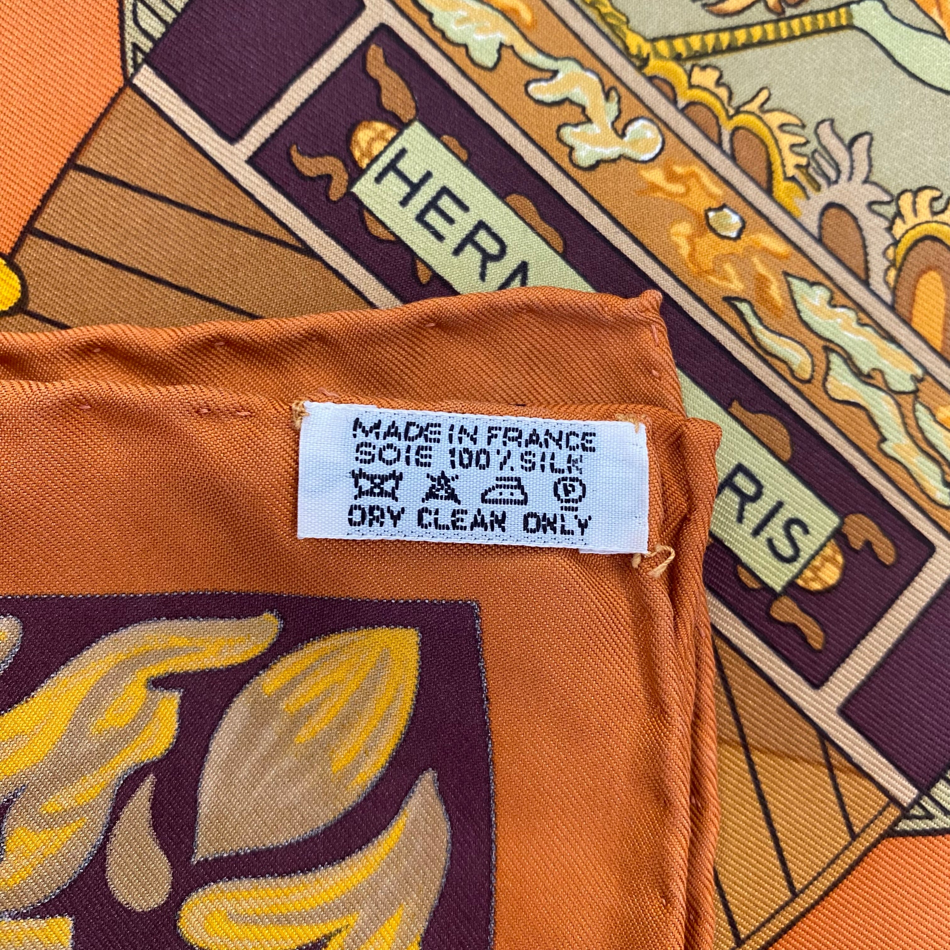 Hermès Jonques Et Sampans Silk Scarf