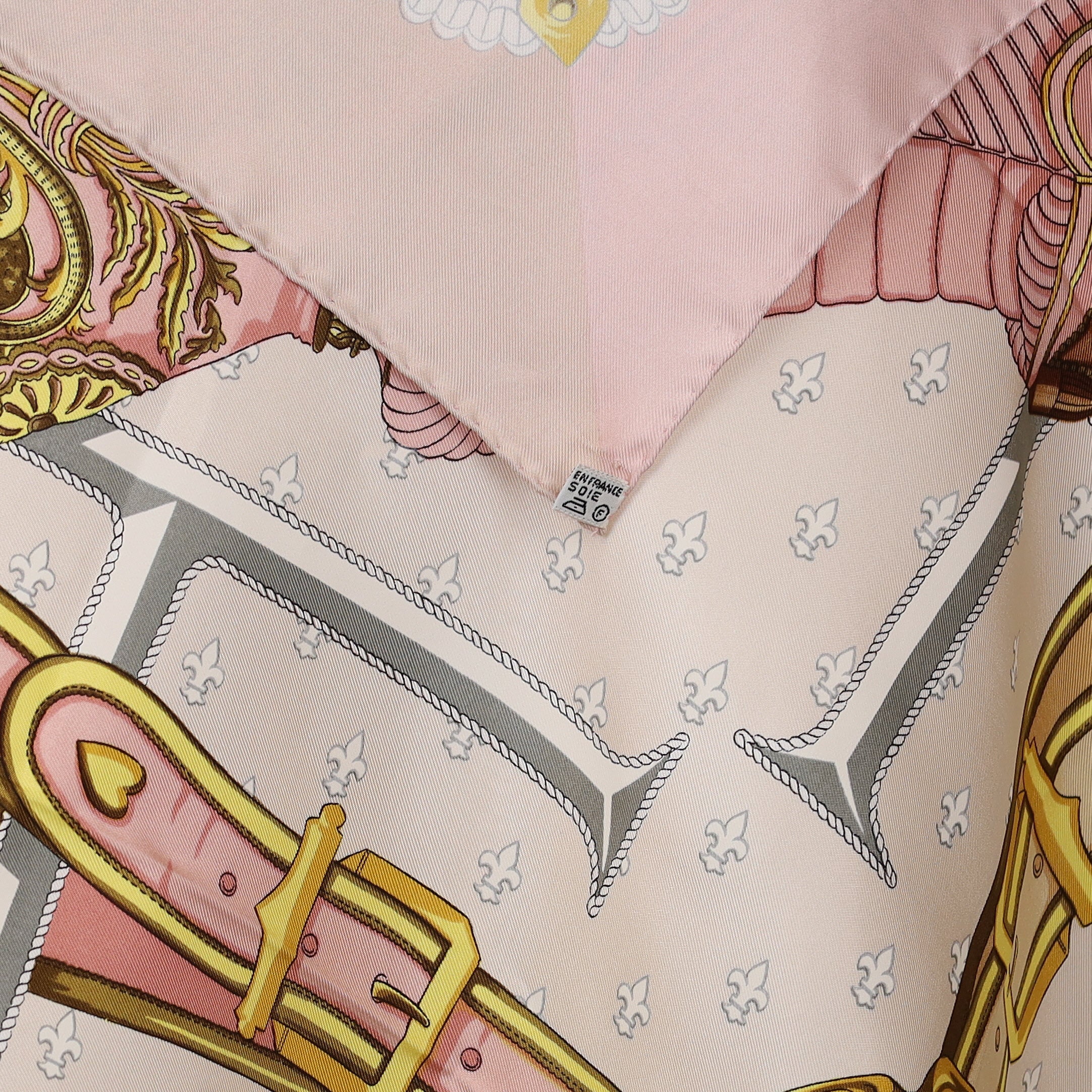 Hermès Selles a Housse Silk Scarf
