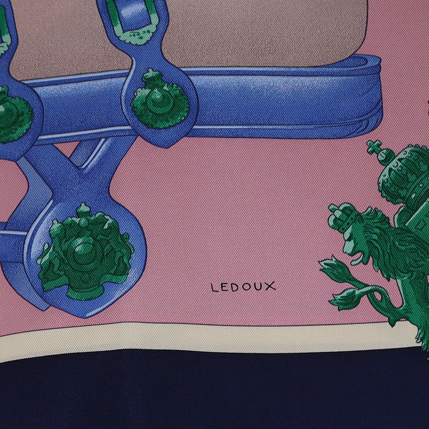 Brand New Boxed Hermès Harnais de Cour Silk Scarf