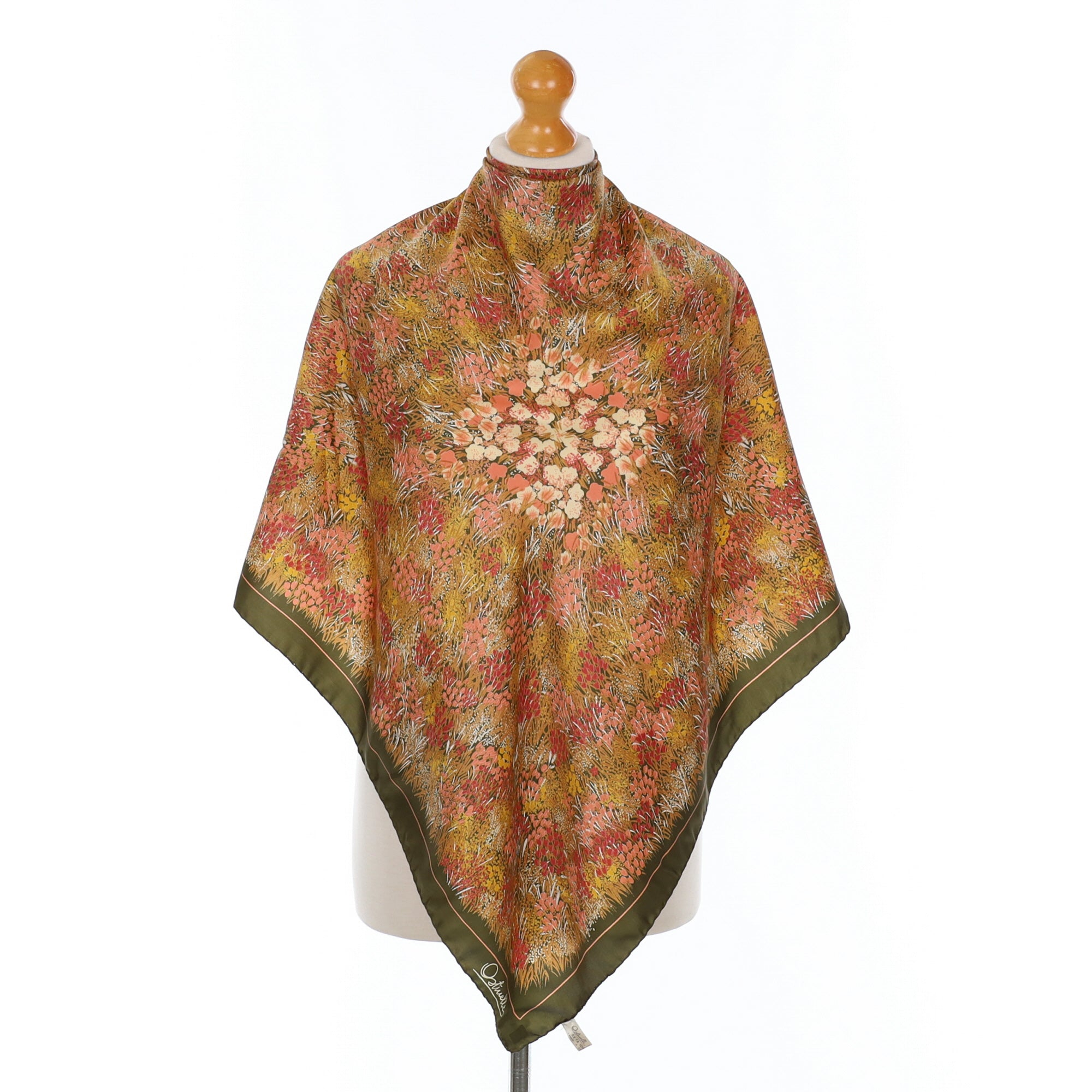 Ostinelli Floral Vintage Silk Scarf