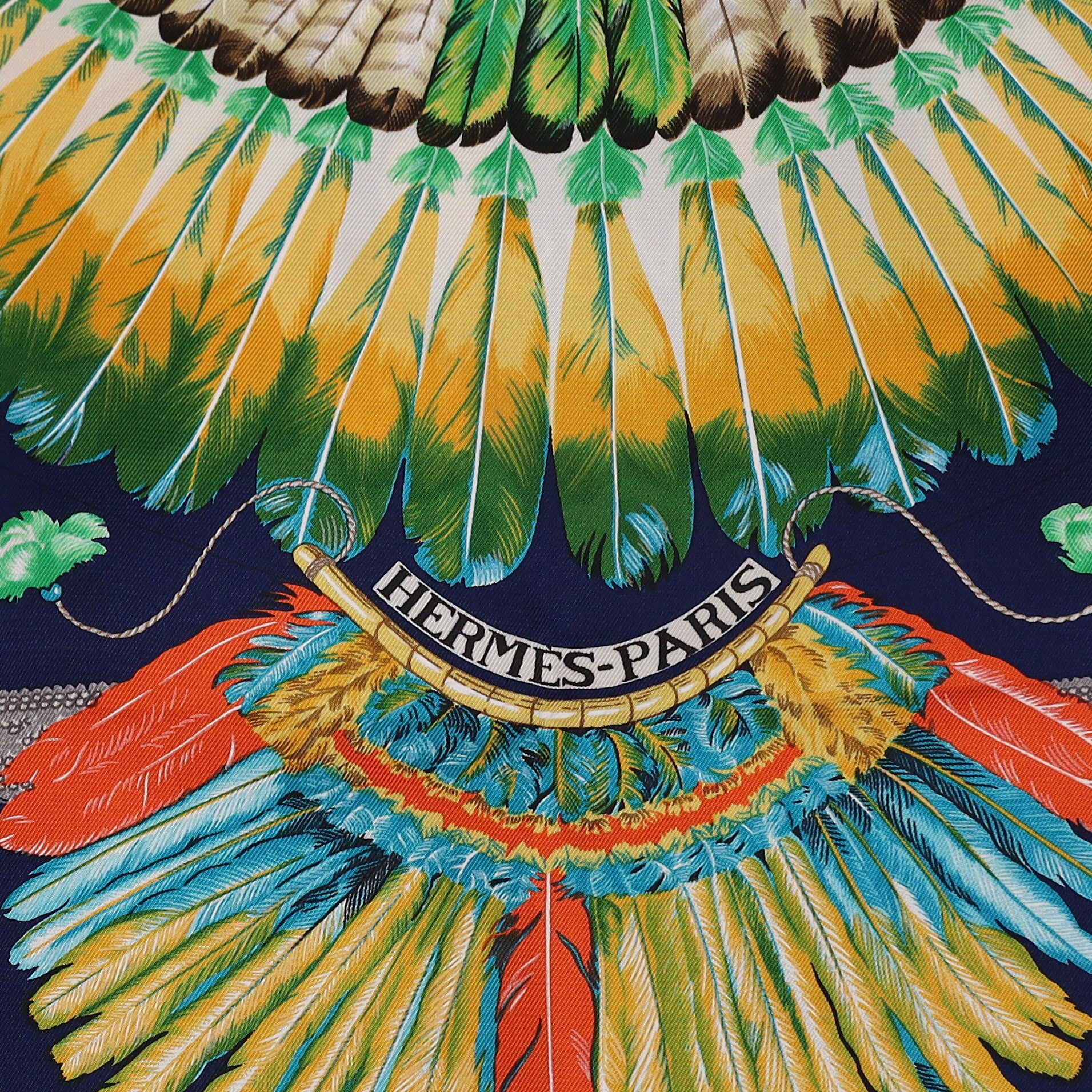 Brand New Boxed Hermès Brazil Silk Scarf