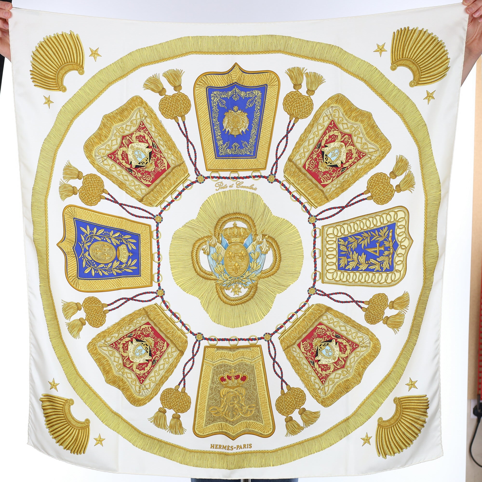 Hermès Poste Et Cavalerie Silk Scarf