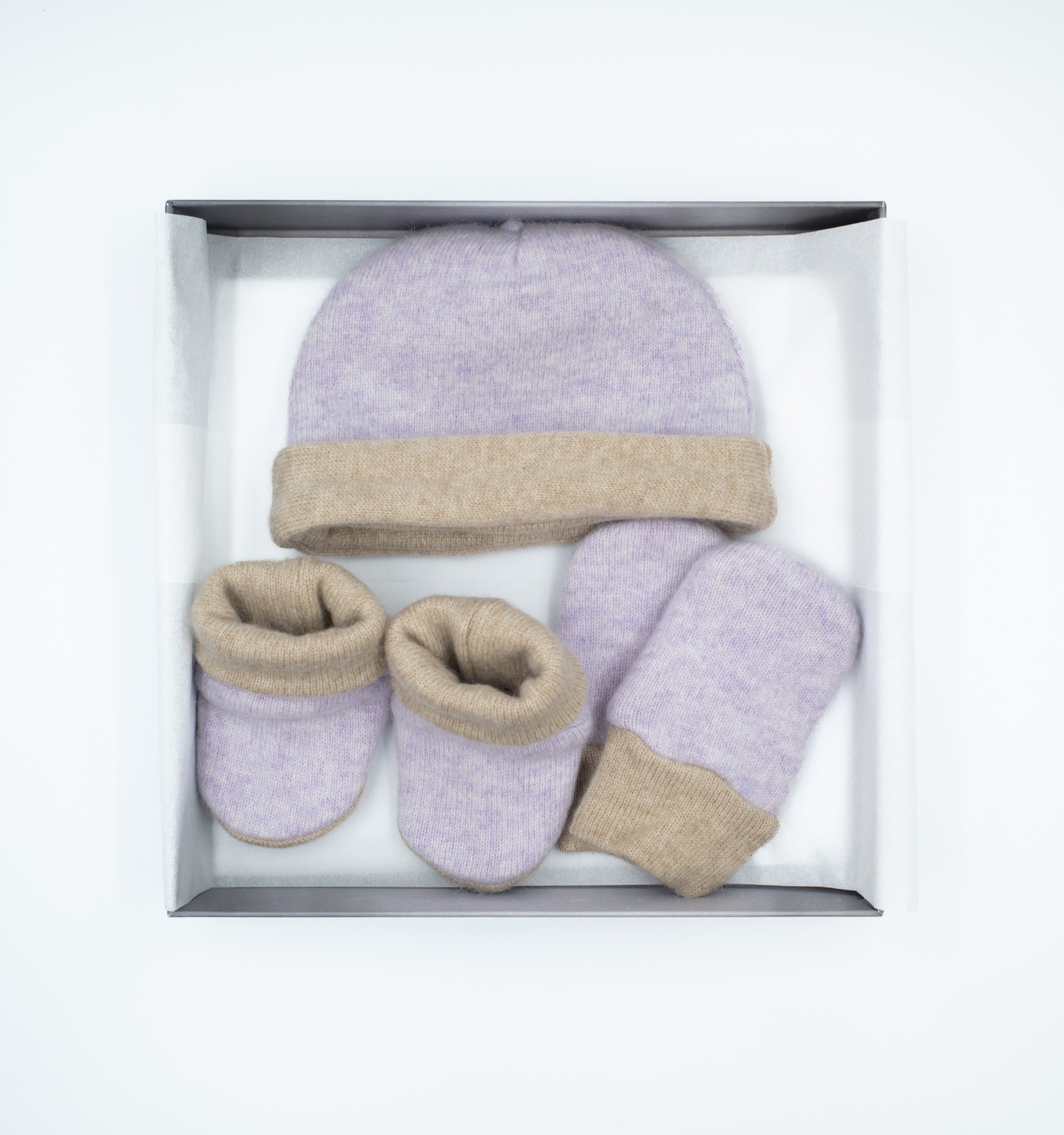 Cashmere Baby Gift Set in Lavender