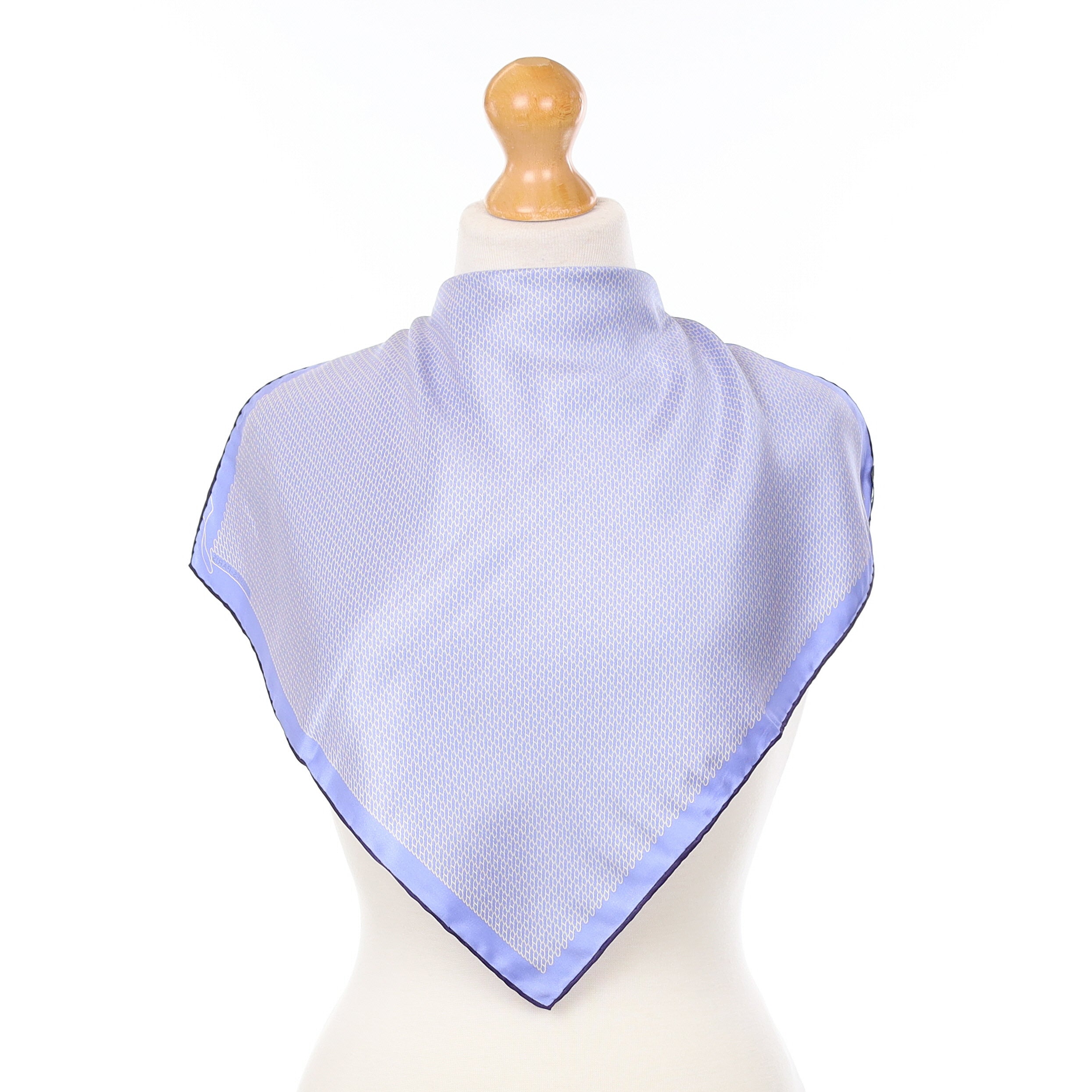 Hermès Light Blue Anchor Chain 42 Silk Scarf