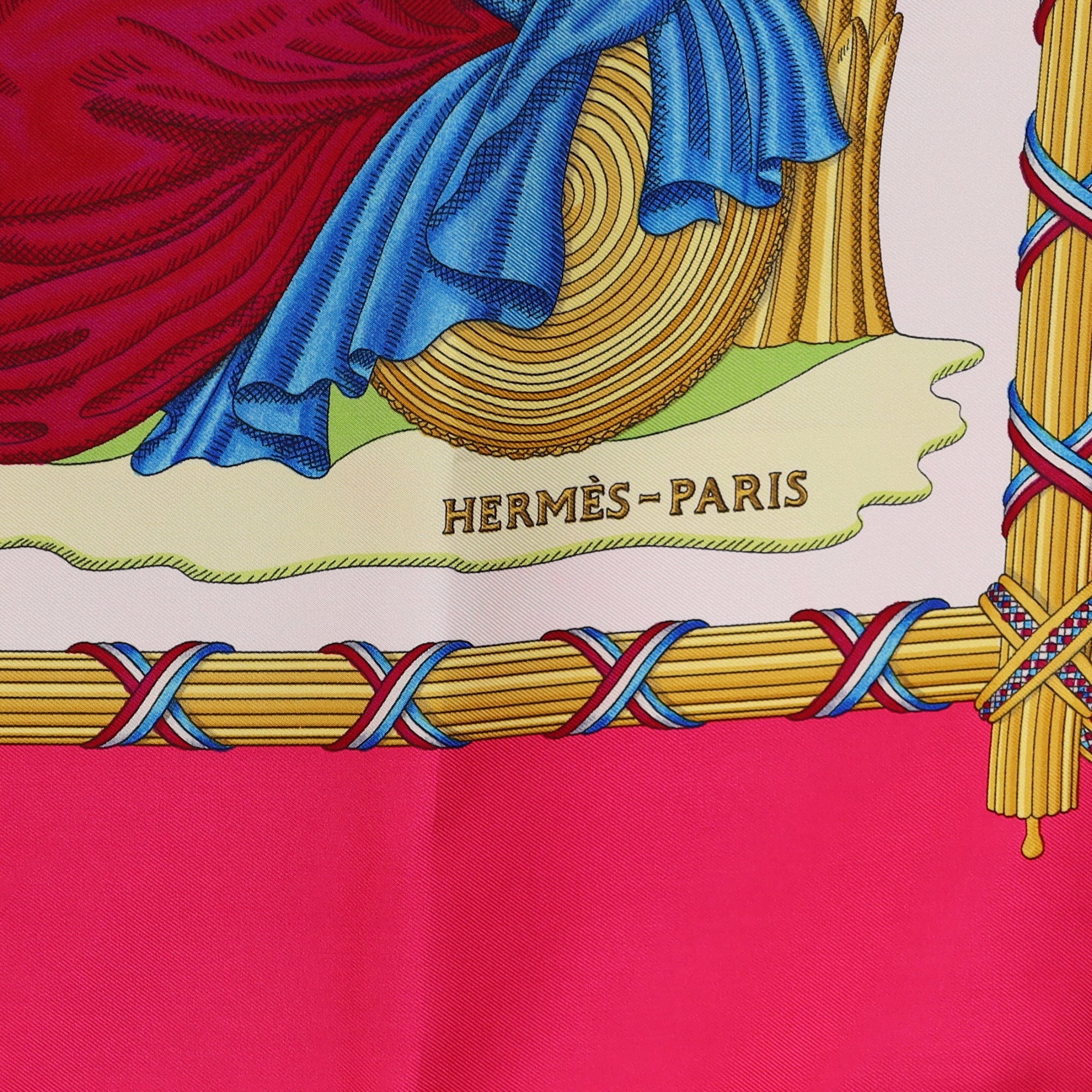 Hermès 1978 République Française Liberté Silk Scarf