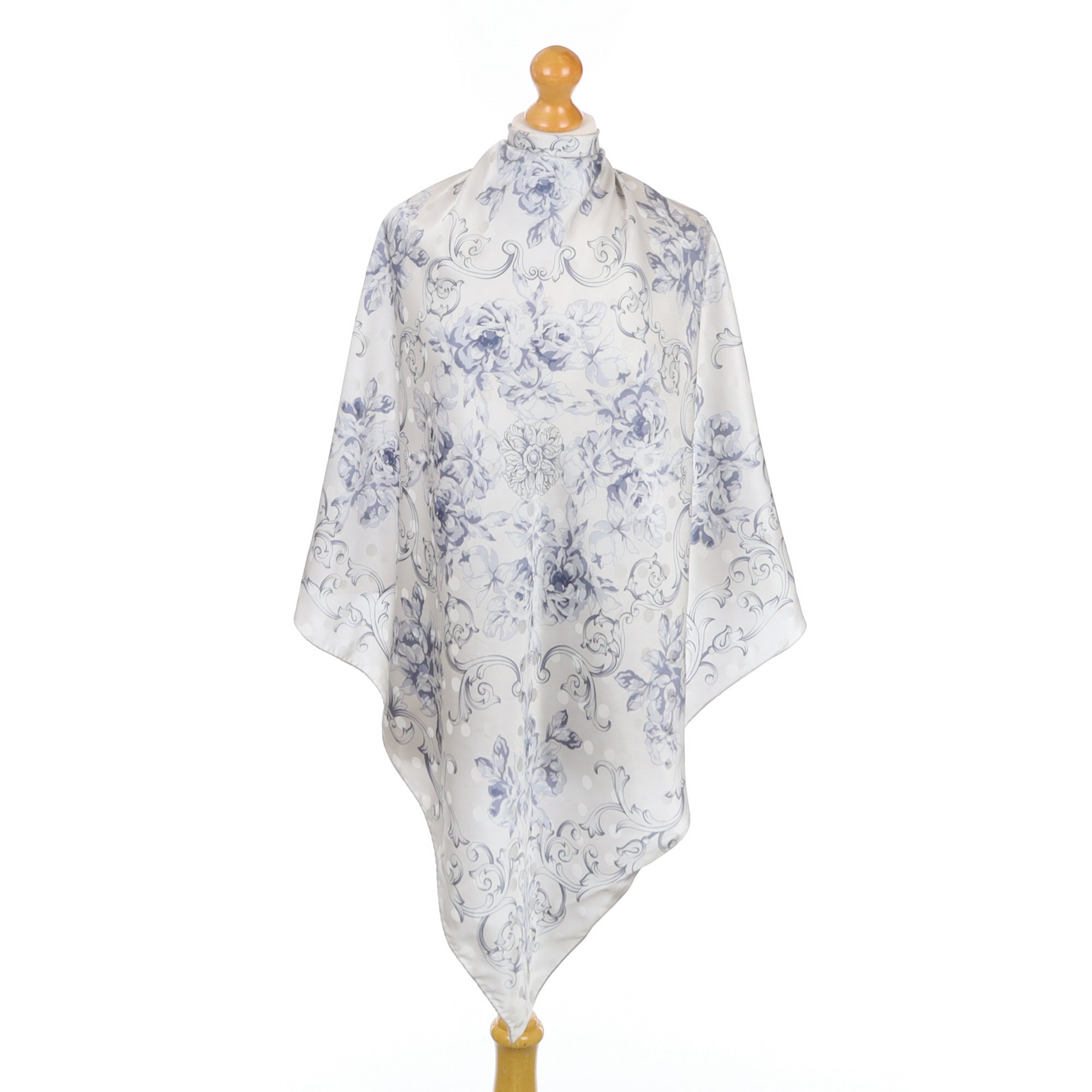 Renato Balestra Italian Grey Silk Scarf