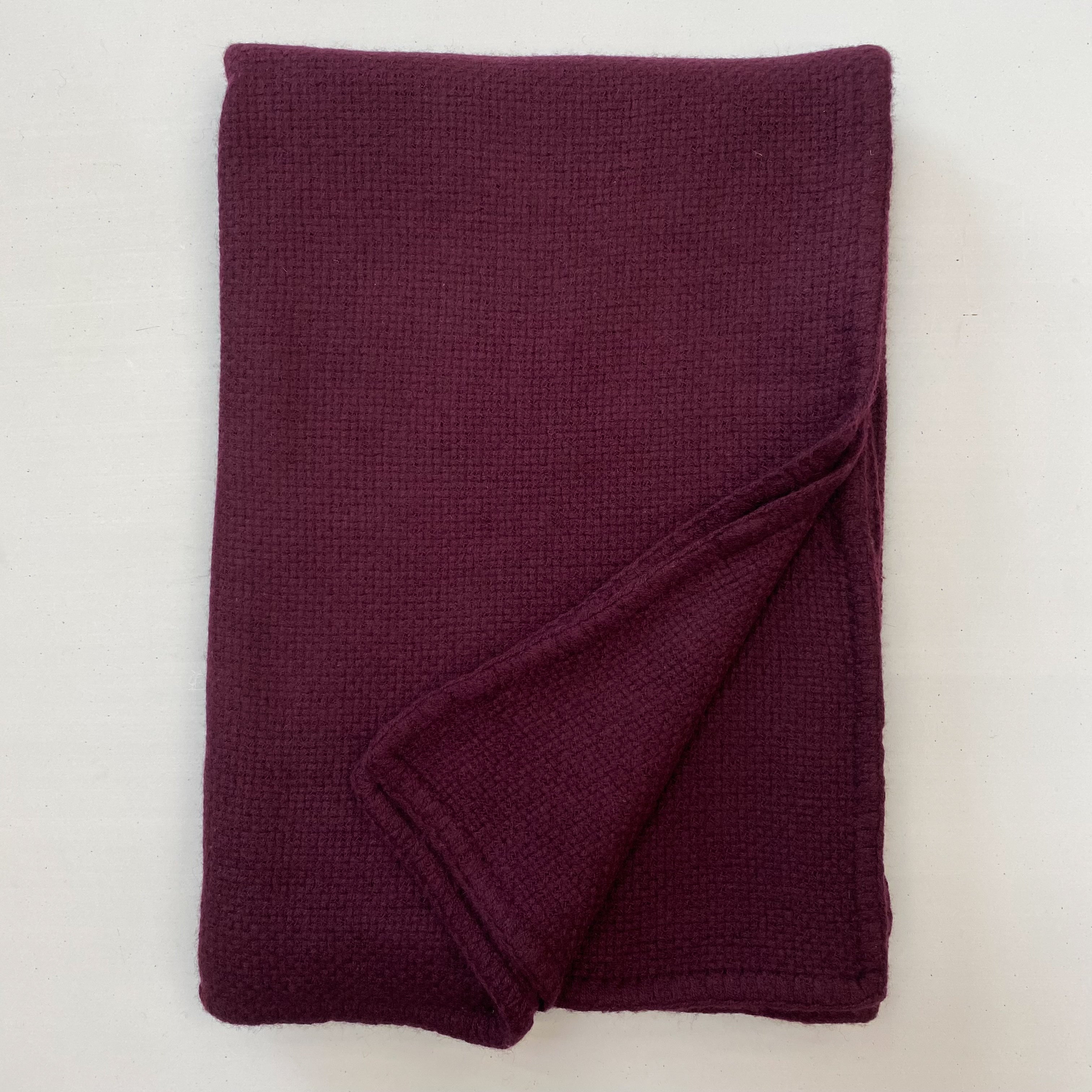 Burgundy Cashmere Blanket