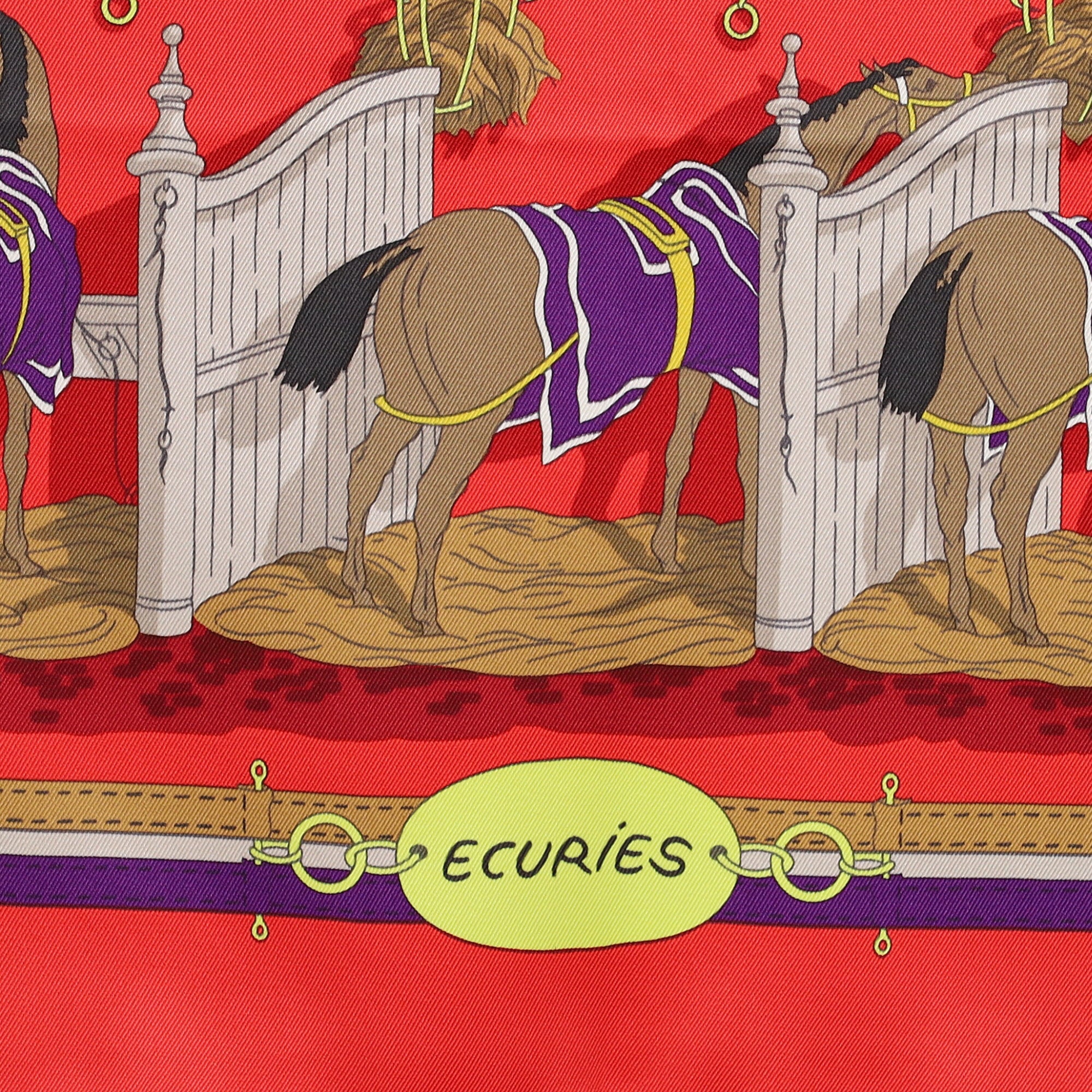 Hermès Ecuries Silk Scarf