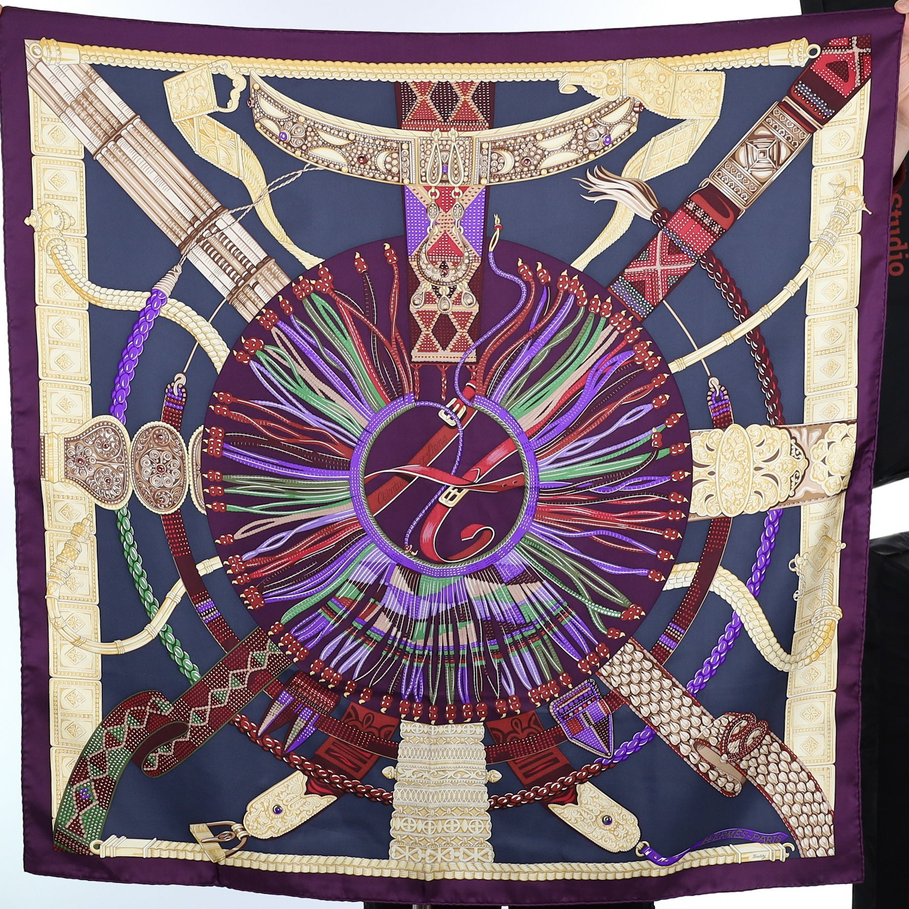 Brand New Boxed Hermés Ceintures et Liens Silk Scarf Quite Rare