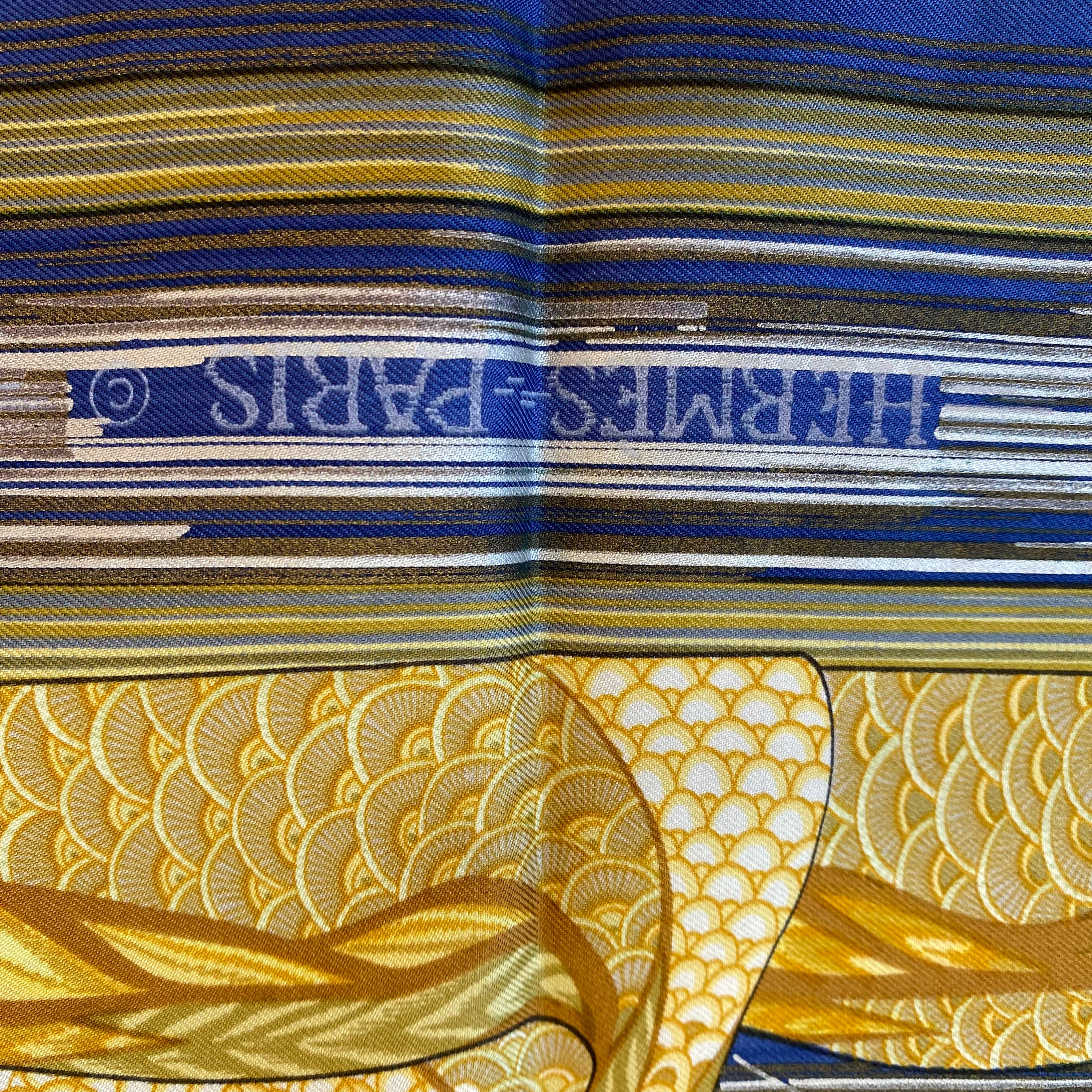 Pristine Hermès La Mare aux Canards Silk Scarf