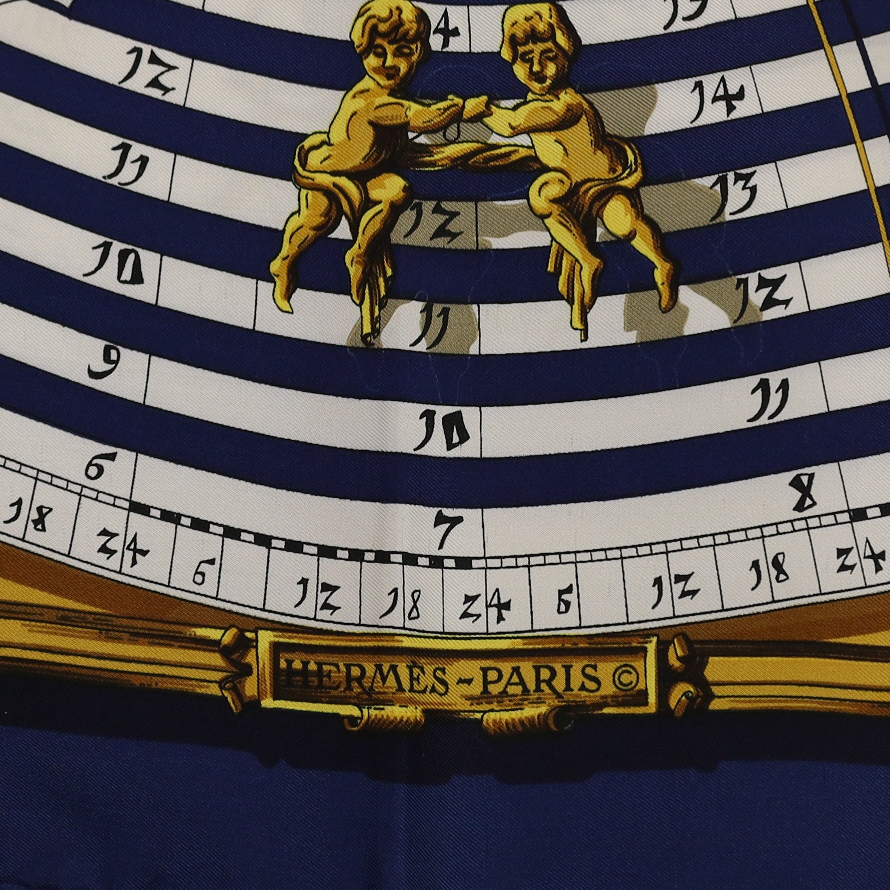 Brand New Boxed Hermès Dies et Hore Astrologie Silk Scarf