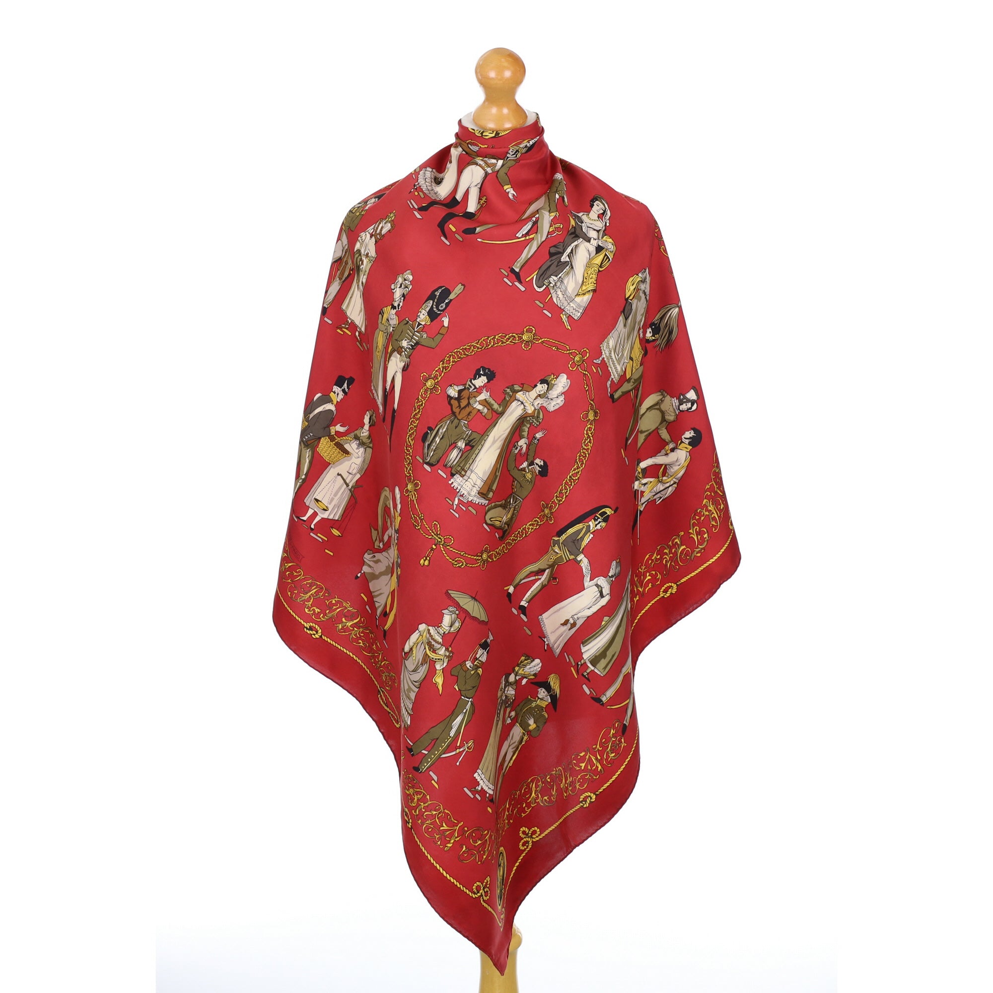 Hermès La Bonne Fortune Vintage Silk Scarf