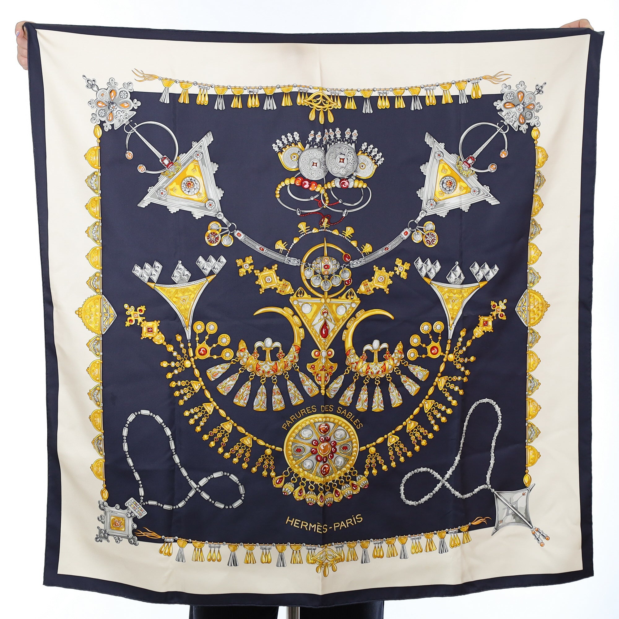 Hermès Parures des Sables Silk Scarf