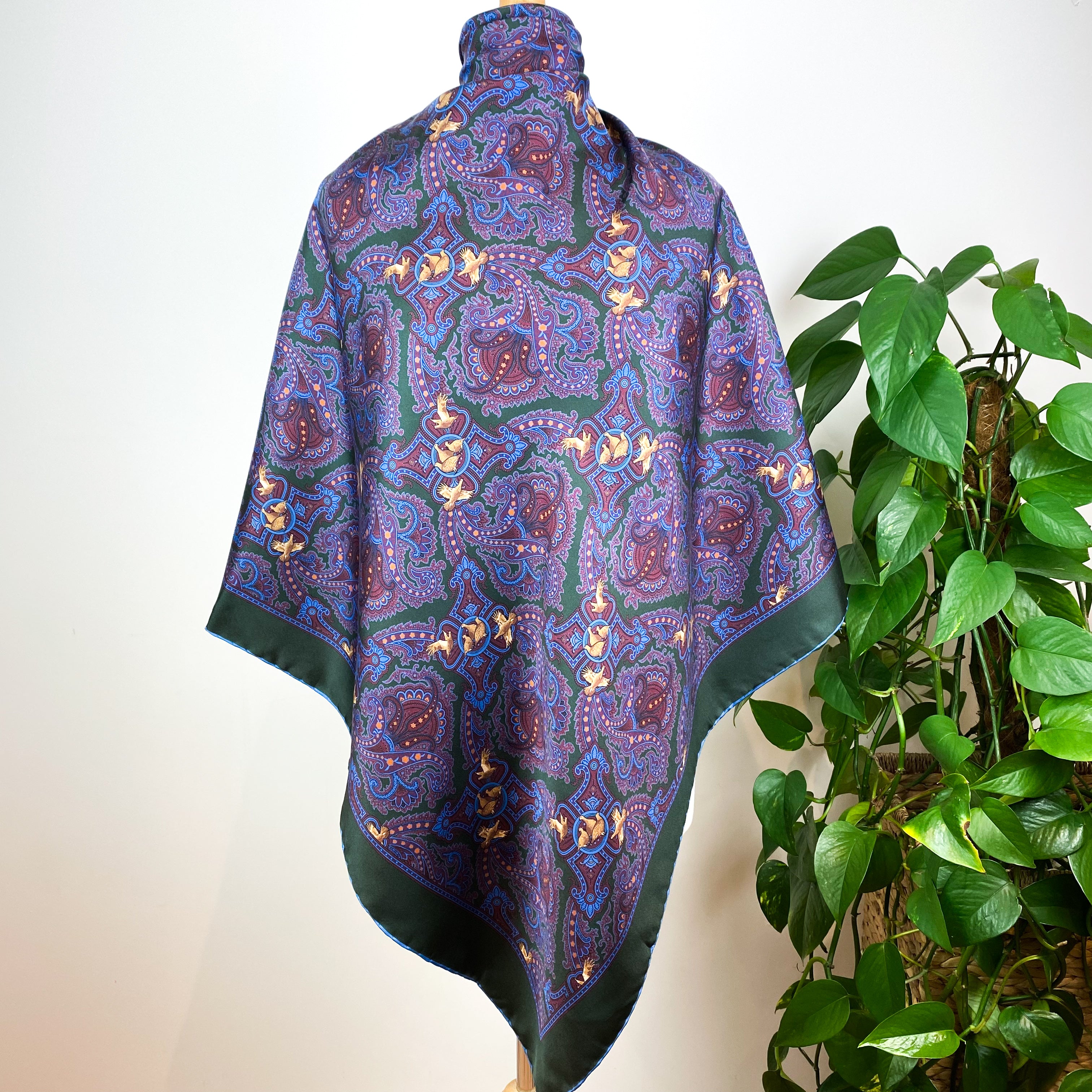 Brand New William & Son Paisley Silk Scarf