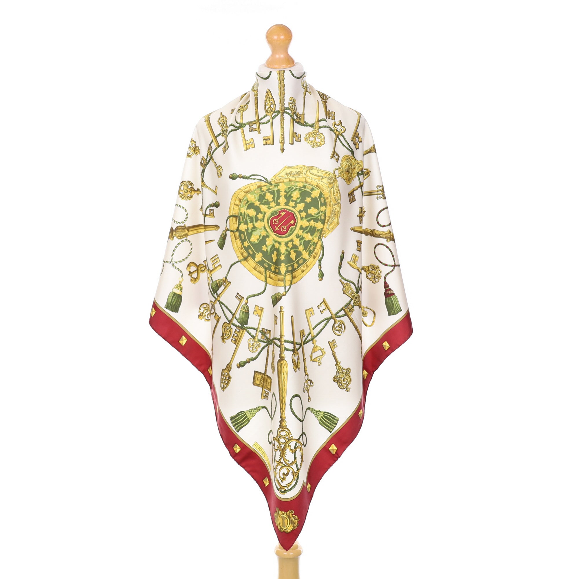 Hermès Les Cles Silk Scarf