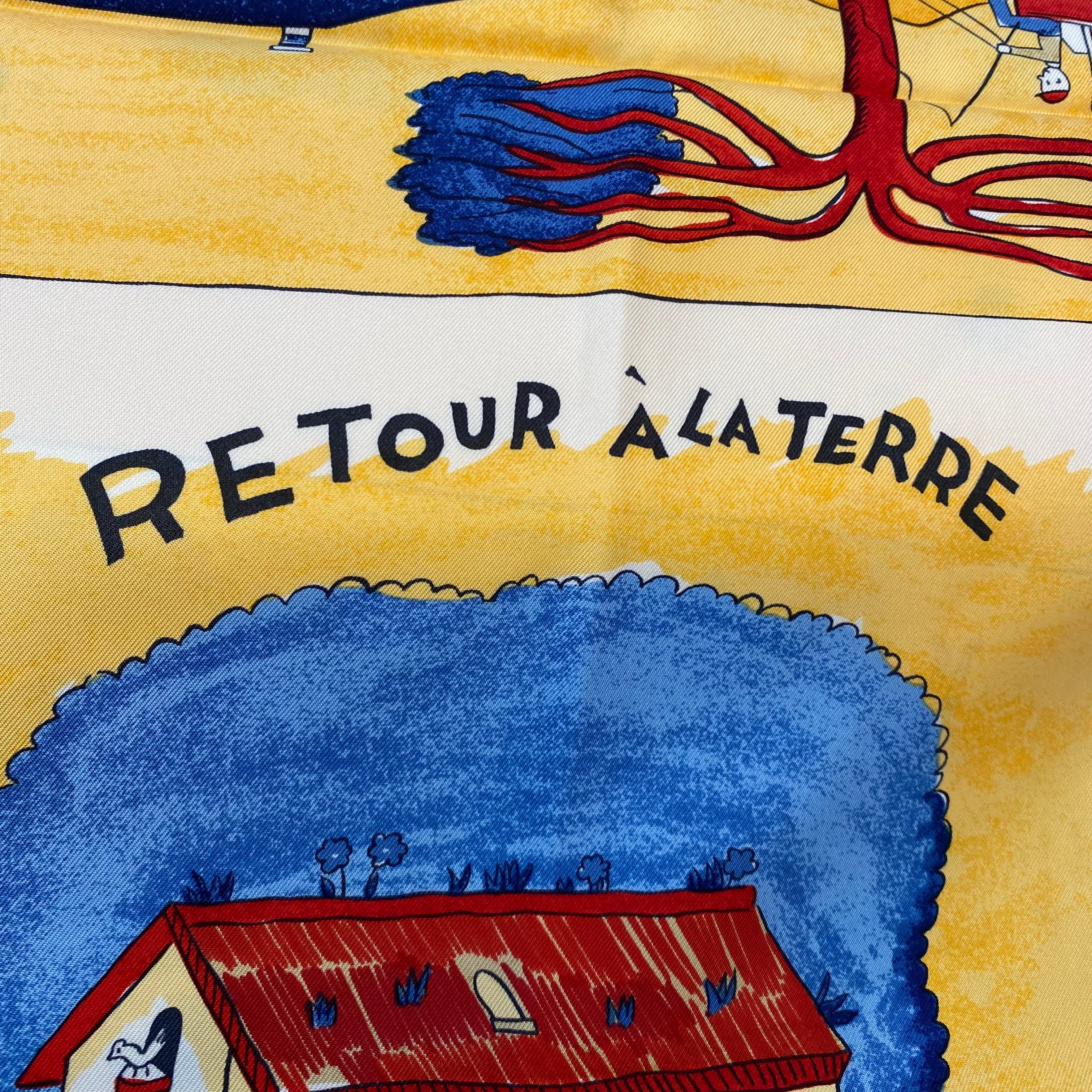 Hermès Retour À la Terre Silk Scarf Quite Rare